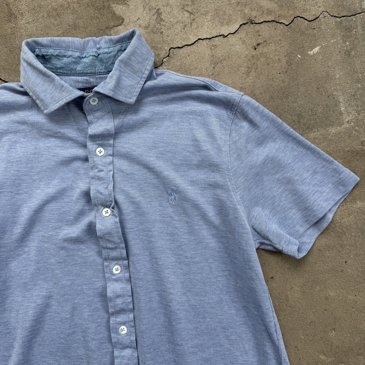 Polo Ralph Lauren Polo Ralph Lauren Cotton Button Up Short Sleeve Shirt Size US M / EU 48-50 / 2 - 3 Thumbnail