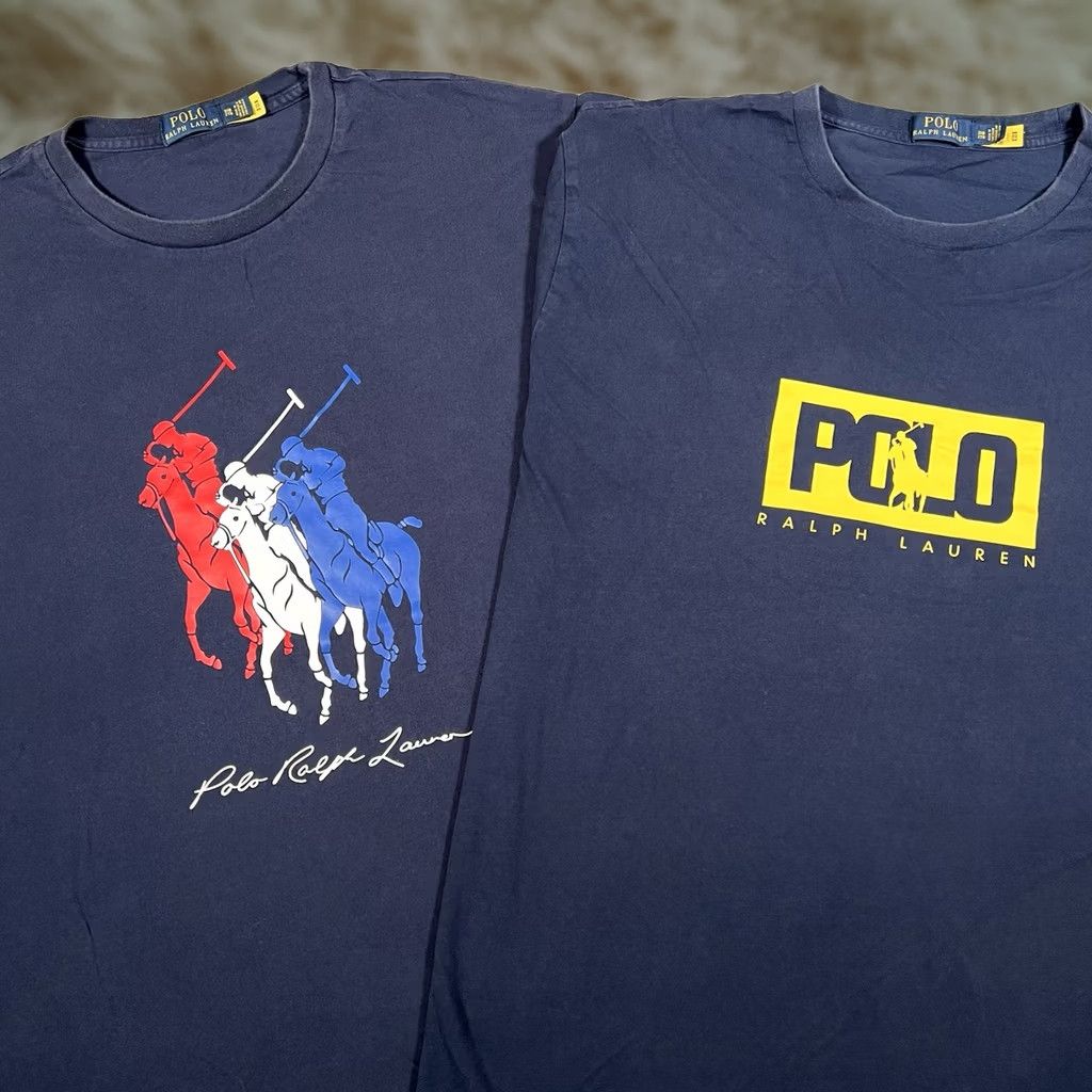 Polo Ralph Lauren Navy Japan & USA Flag Big Pony Polo Ralph Lauren