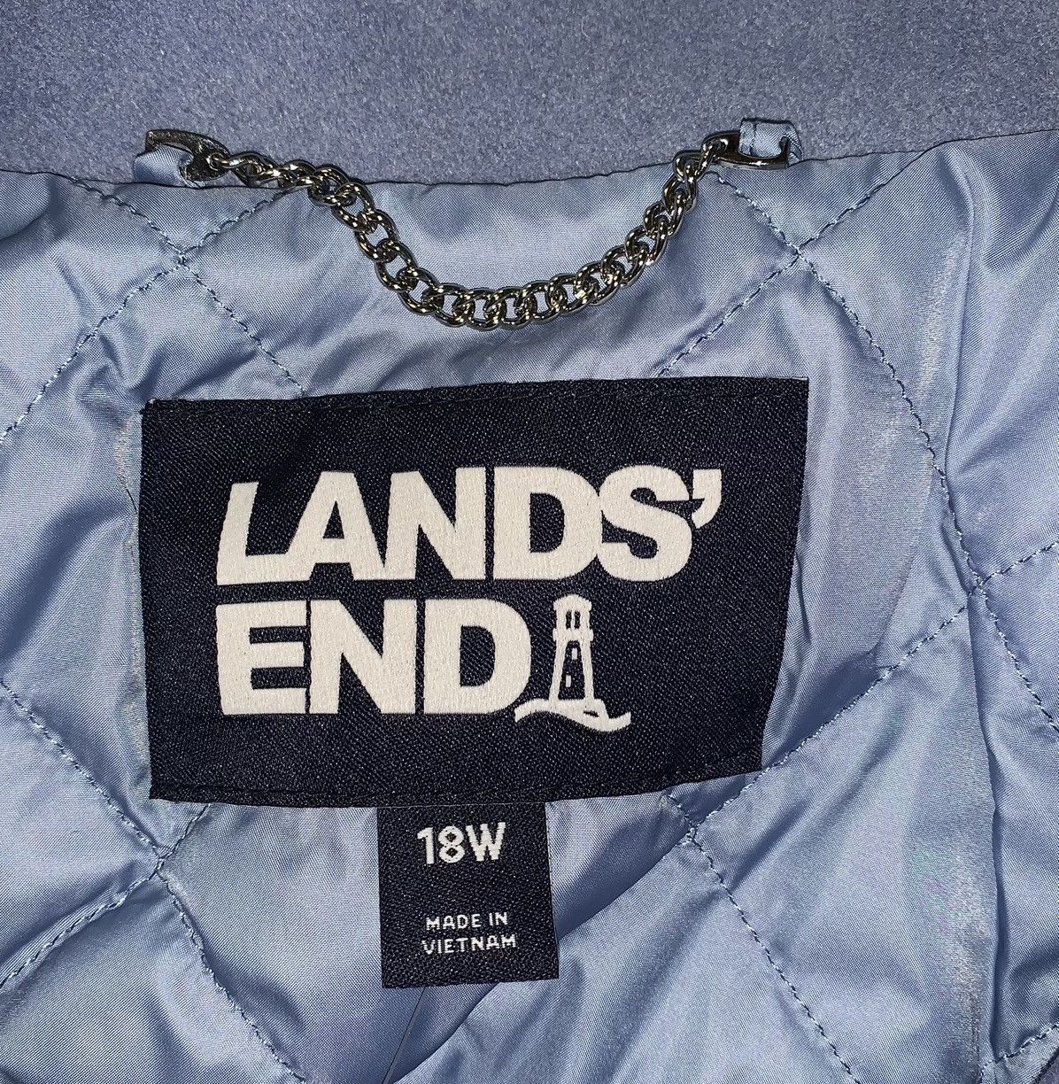 Lands' End New with tag Lands End Women Blue mid length coat size 18W Size XXL / US 16-18 / IT 52-54 - 11 Thumbnail
