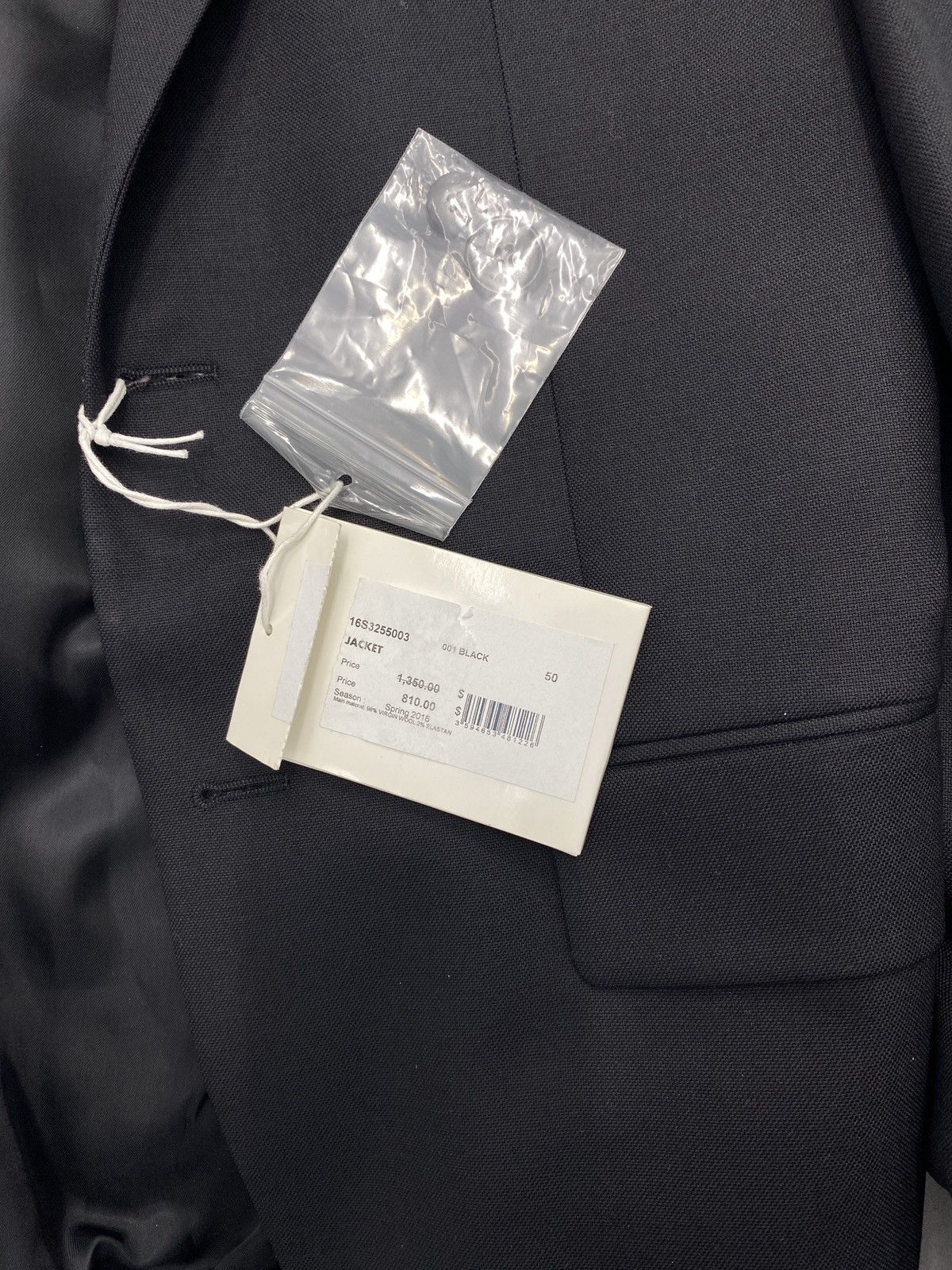 Givenchy Givenchy NWT Black Wool Blazer Size 40R - 5 Thumbnail