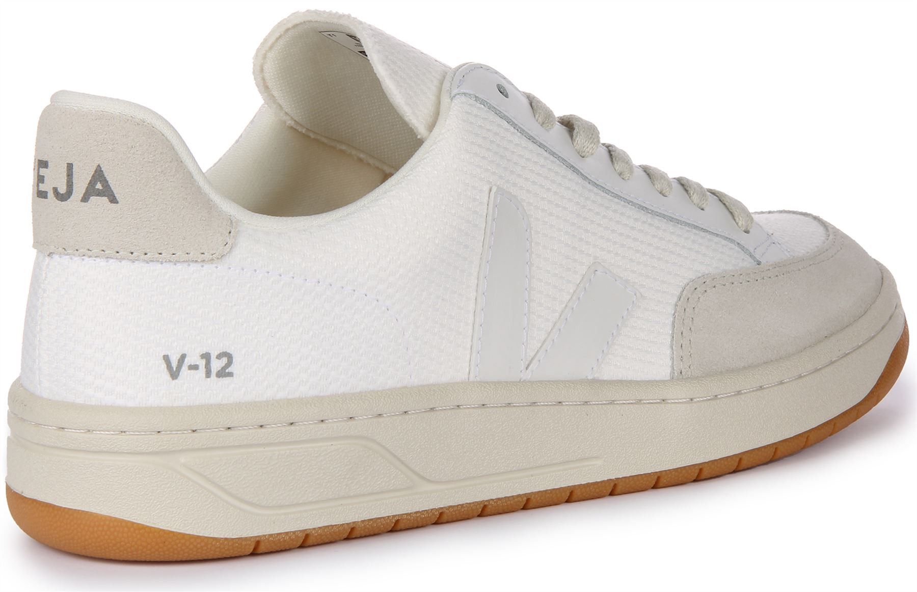 Veja o1s22i1n0924 Leather V-12 Sneakers in White Size US 7 / IT 37 - 2 Thumbnail