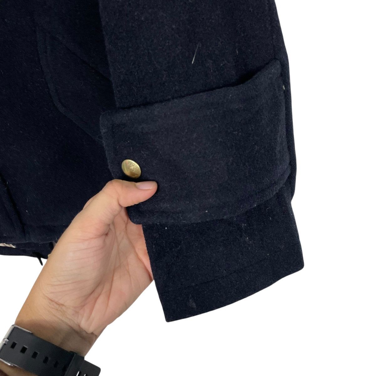 Ne-Net Ne-net Hooded Wool Duffle Jacket Size US S / EU 44-46 / 1 - 14 Thumbnail