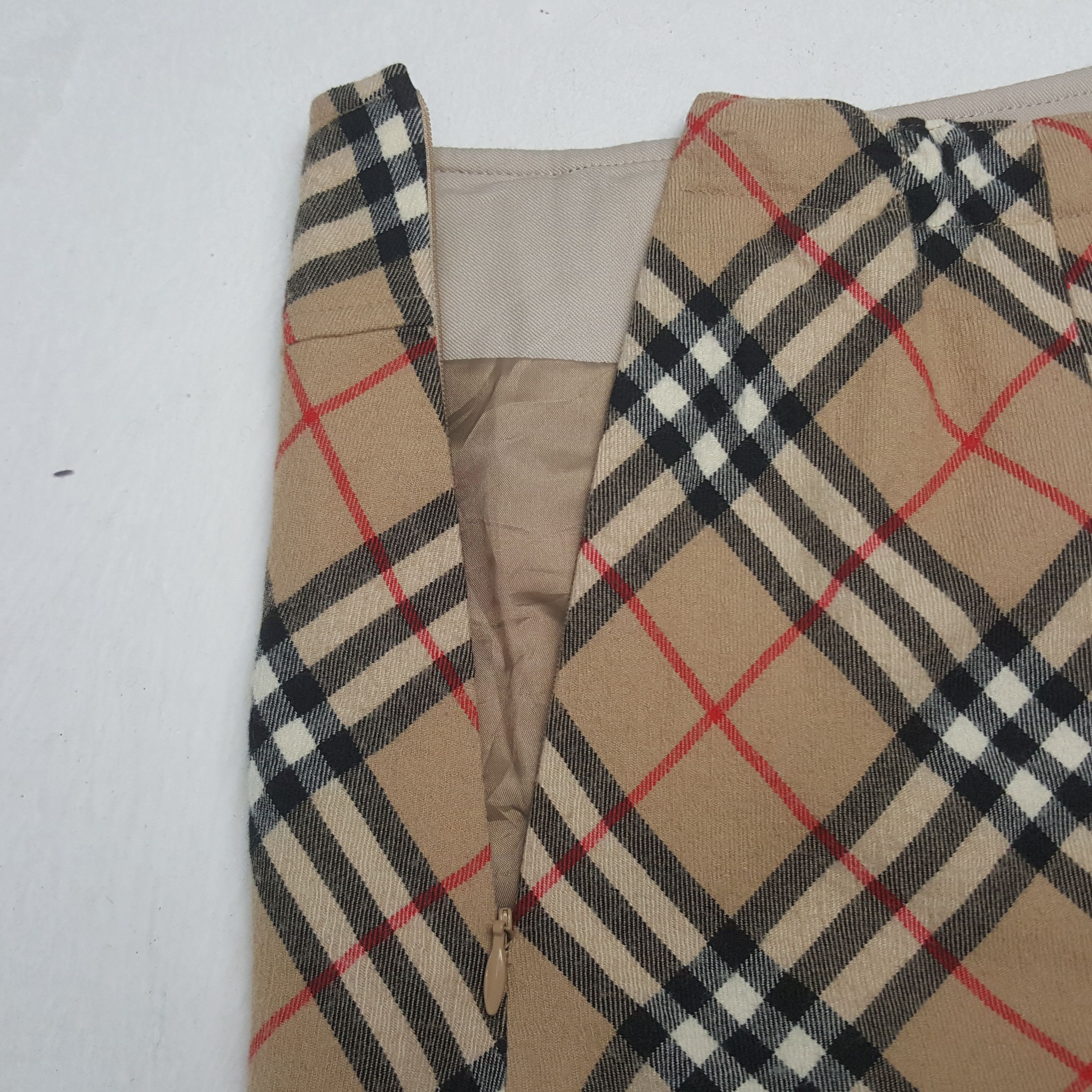 Burberry × Japanese Brand × Vintage Vintage Burberry London Nova Check Wool Skirt Size 23" - 5 Thumbnail