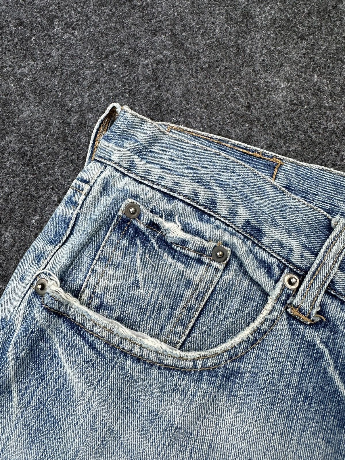 JNCO Sale 🔥 Asian Can Controlez Baggy Dirty Distressed Denim D41 Size US 36 / EU 52 - 8 Thumbnail