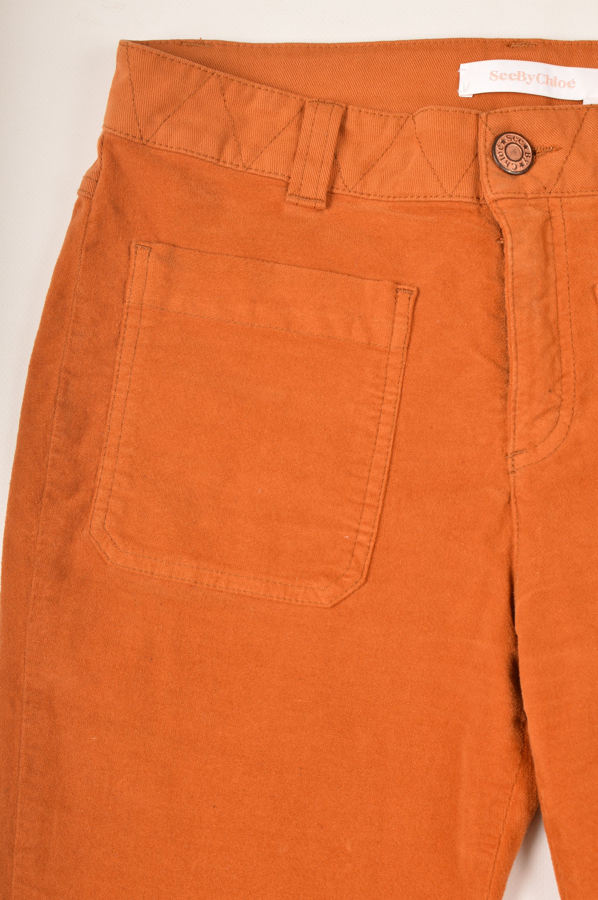 See by Chloe See By Chloe Front Pockets Cognac Brown Pants Size 27" / US 4 / IT 40 - 3 Thumbnail
