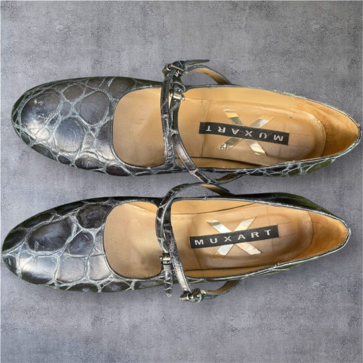 Other MUXART crocodile leather mary janes 38 Size US 7 / IT 37 - 4 Thumbnail