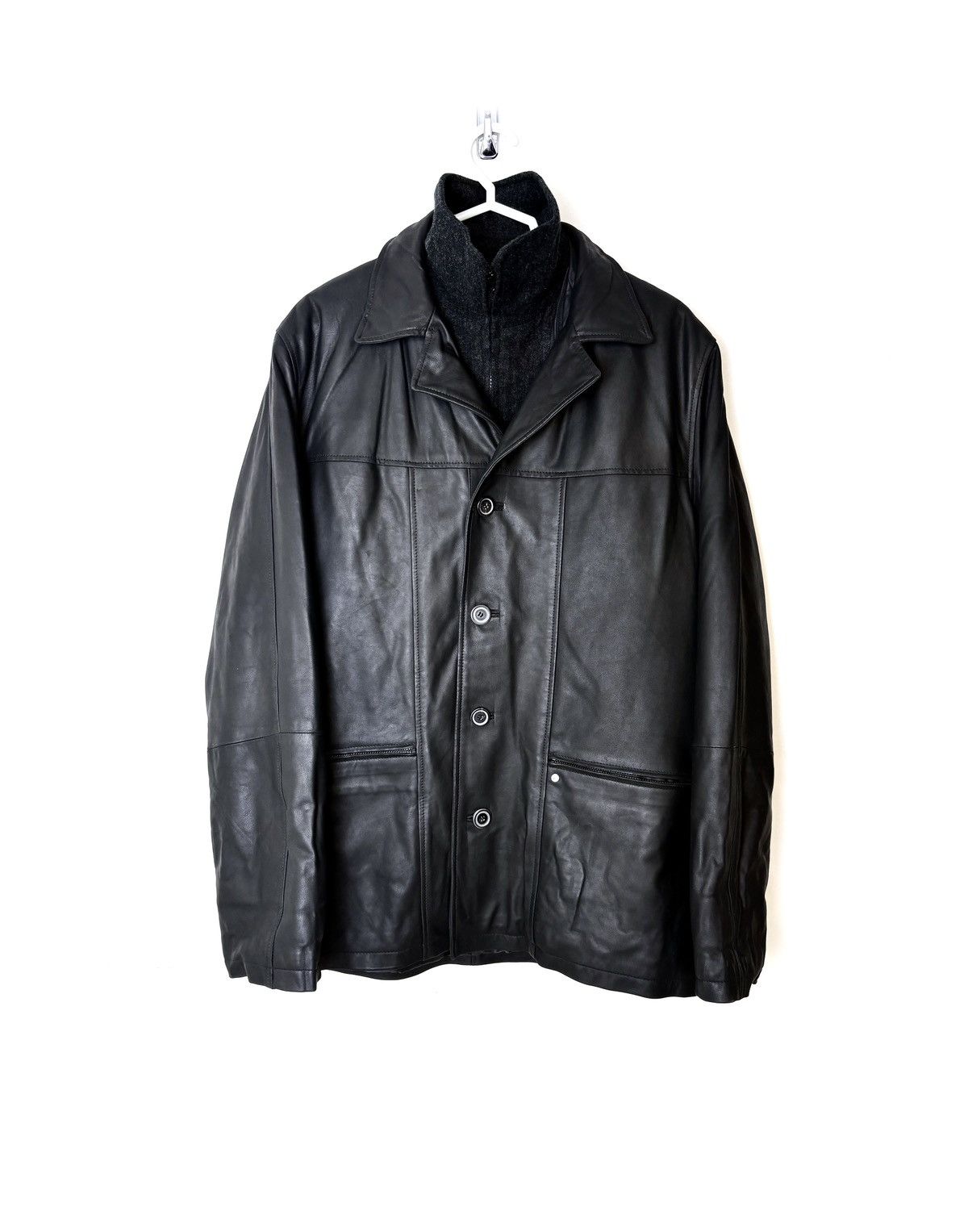Mercedes-Benz Mercedes-Benz Collection Leather Coat/Jacket Size US XL / EU 56 / 4 - 3 Thumbnail