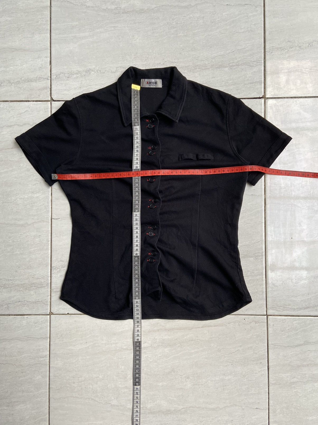 Kansai Yamamoto KANSAI UNIFORM Black T-Shirt Size XS / US 0-2 / IT 36-38 - 9 Thumbnail