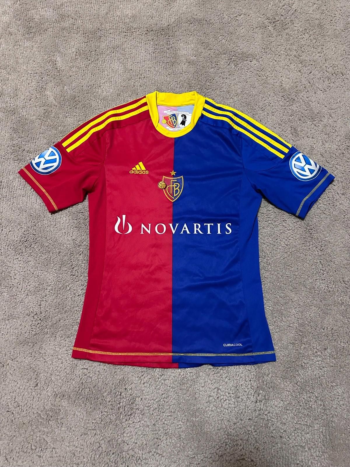 Adidas #4 P.DEGEN BASEL 2012 2013 HOME FOOTBALL SOCCER SHIRT JERSEY Size US S / EU 44-46 / 1 - 1 Thumbnail