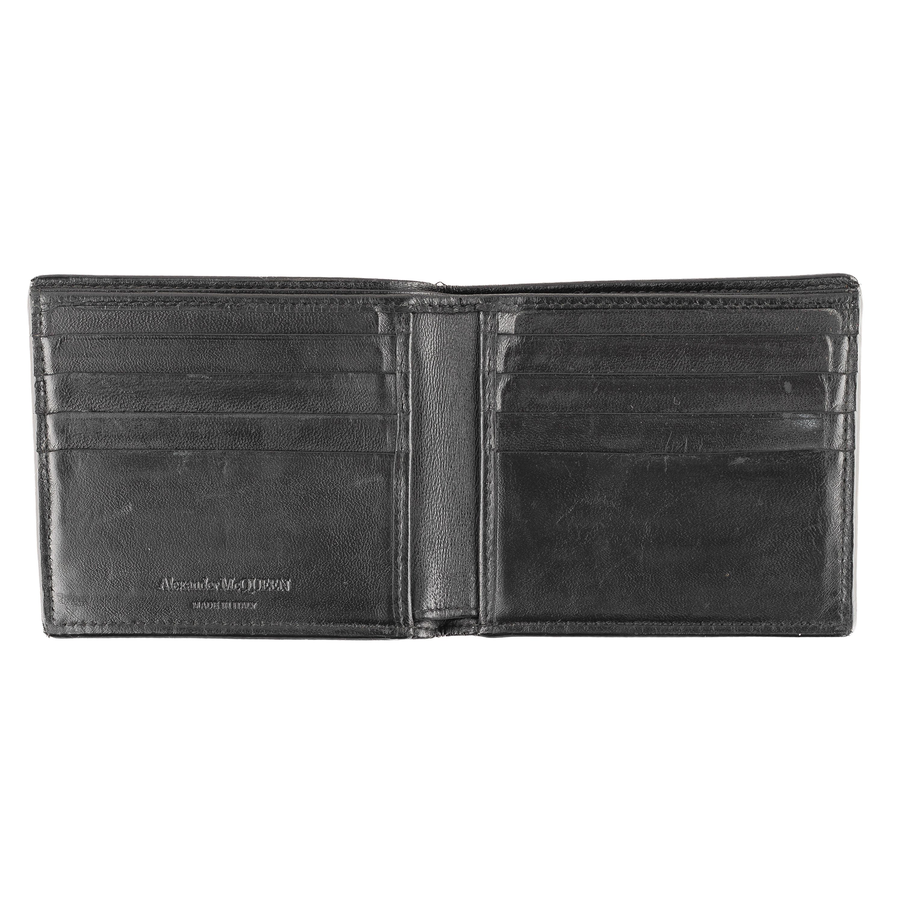 Alexander McQueen Alexander McQueen 2021 Biker Black Skull Wallet Size ONE SIZE - 6 Thumbnail