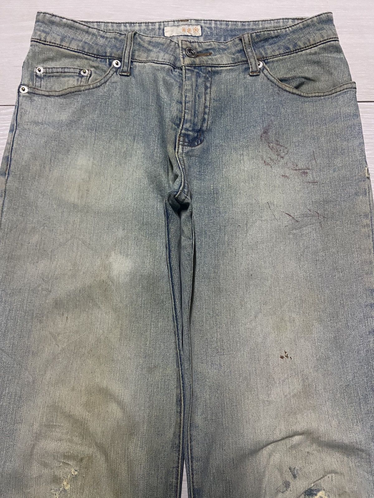 Vintage Vintage Japanese Brand Mud Wash Grunge Distressed Flare Jean Size US 30 / EU 46 - 3 Thumbnail
