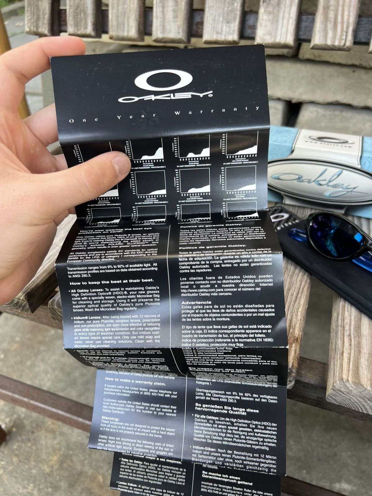 Oakley Oakley Pocket Polished Black w/ OO Blue software sunglasses Size ONE SIZE - 14 Thumbnail