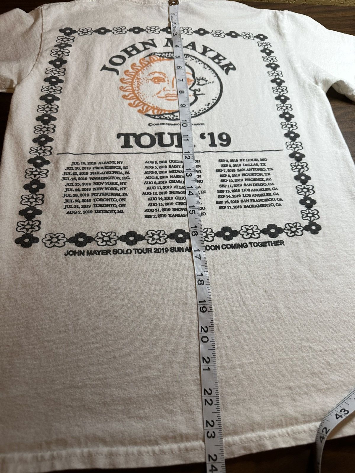John Mayer × Online Ceramics Rare John Mayer x Online Ceramics Tour 2019 T Shirt Size US S / EU 44-46 / 1 - 7 Thumbnail