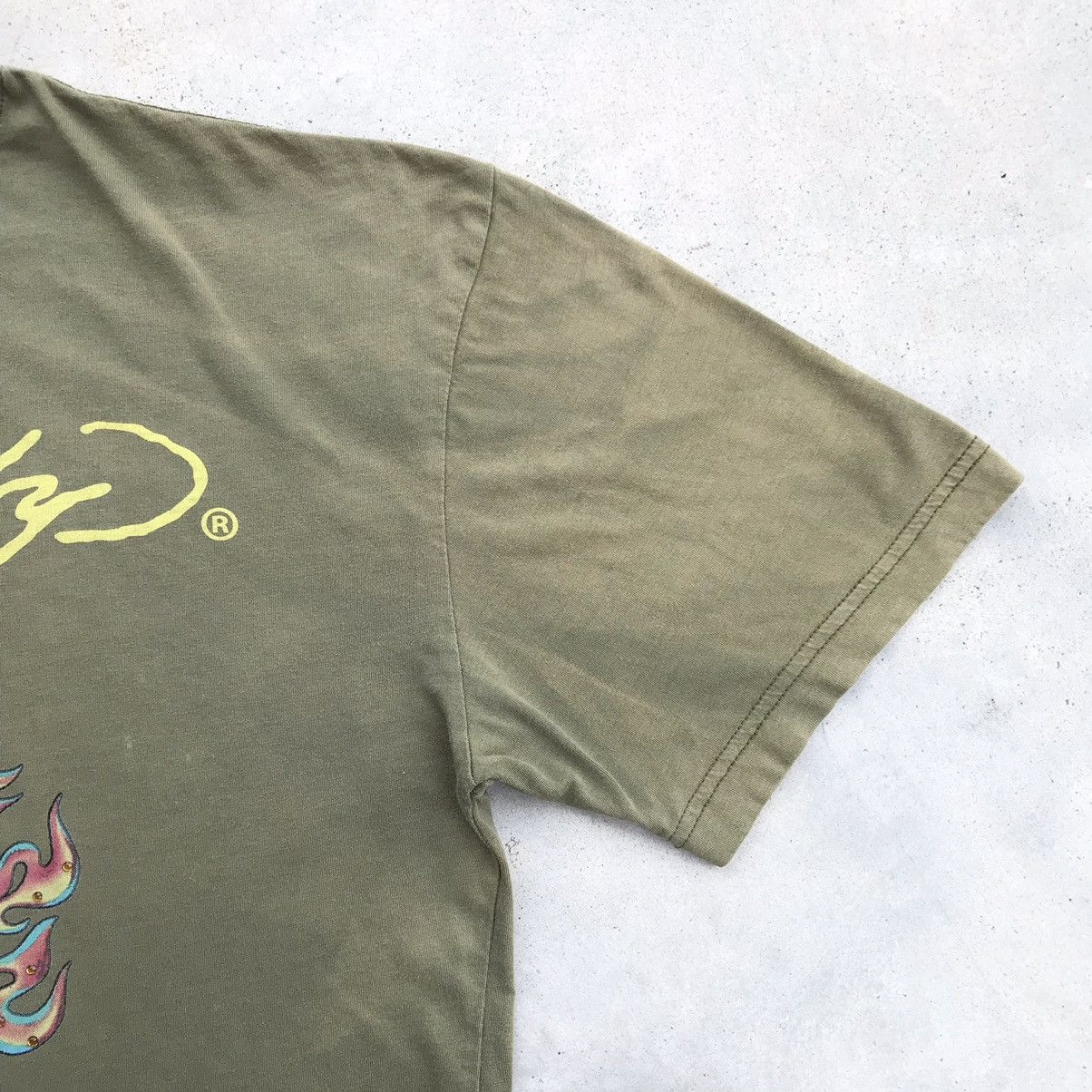 Ed Hardy Vintage 90's Ed Hardy " White Tiger Flame Icing " T-Shirt Size US L / EU 52-54 / 3 - 8 Thumbnail