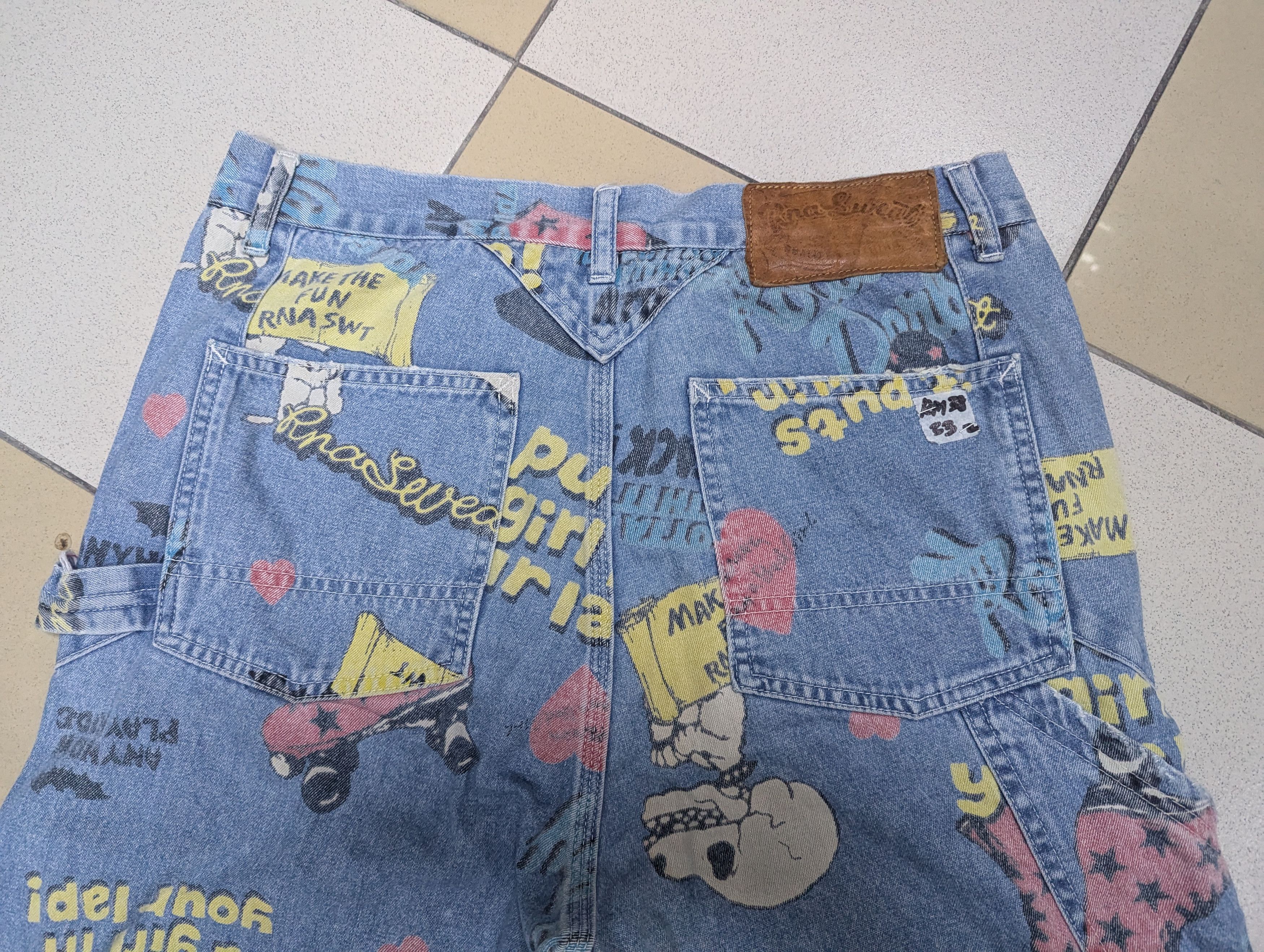 Japanese Brand Japan Skull Skeleton Punk Carpenter Pants Like Carhartt Size US 33 - 8 Thumbnail