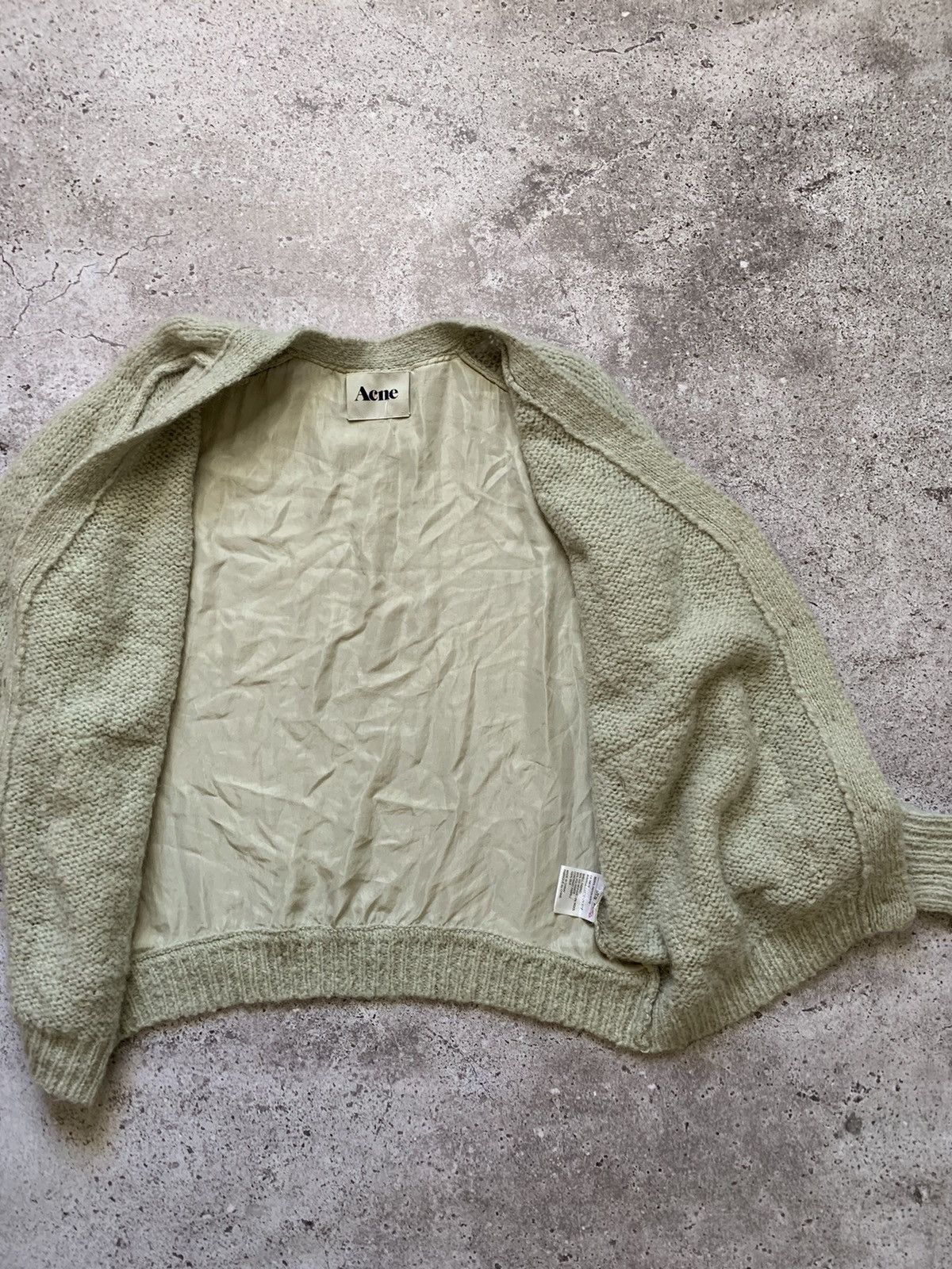 Acne Studios × SikSilk Acne Studios AW10 Beryl Patch Mohair Wool Cardigan Size US XS / EU 42 / 0 - 8 Thumbnail