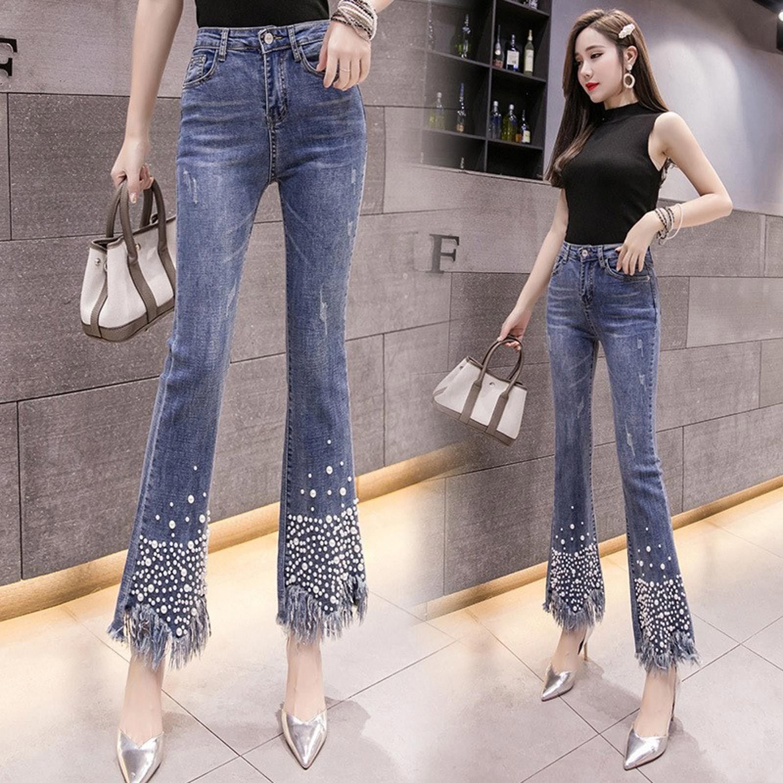 The Unbranded Brand Pearl flared jeans Size US 32 / EU 48 - 4 Thumbnail