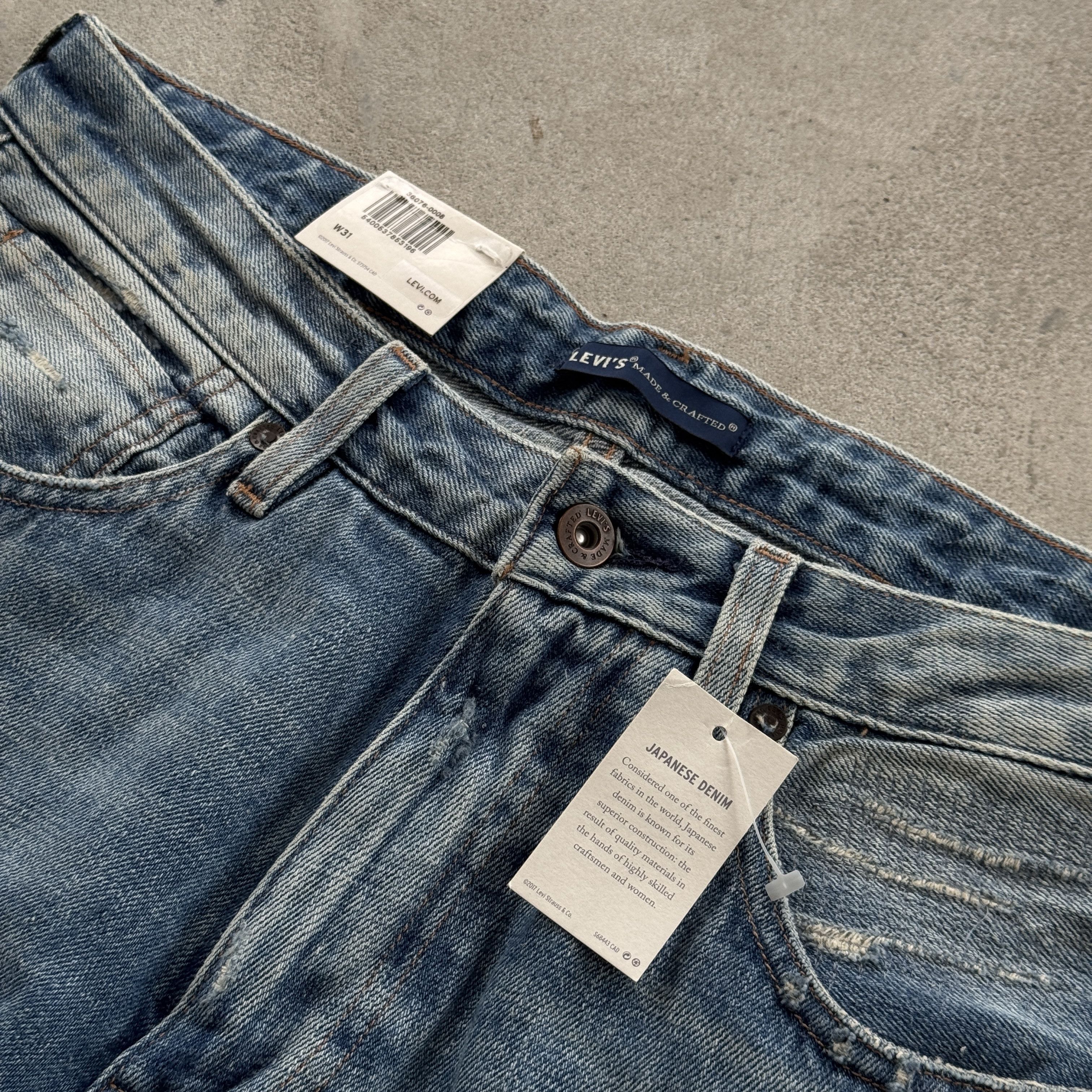 Levi's 90s Levi's Japanese Salvadge Baggy Washed Blue Jeans Size US 31 - 10 Thumbnail