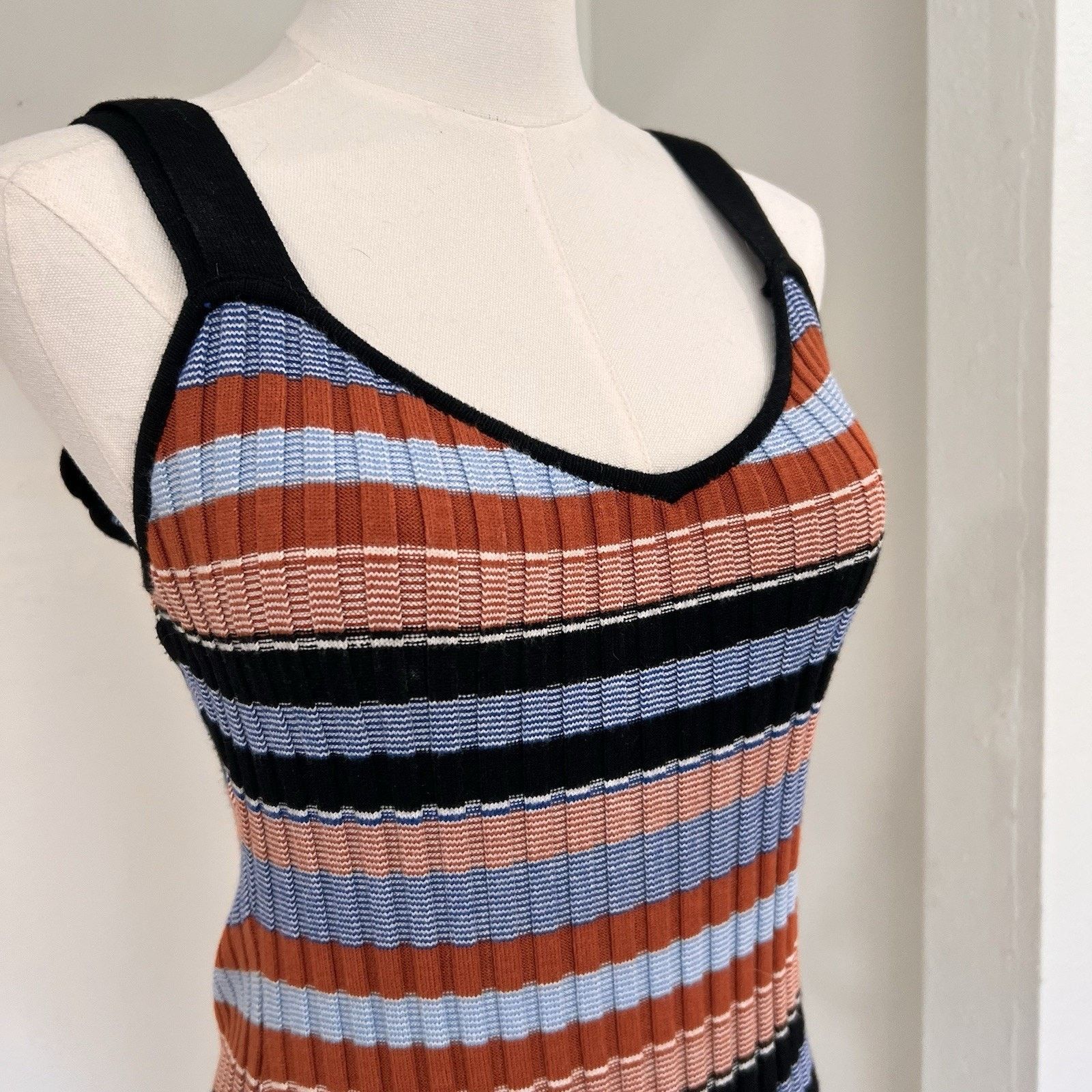 Ronny Kobo Ronny Kobo Ribbed Knit Dress (M) Maxi Bodycon Size M / US 6-8 / IT 42-44 - 3 Thumbnail