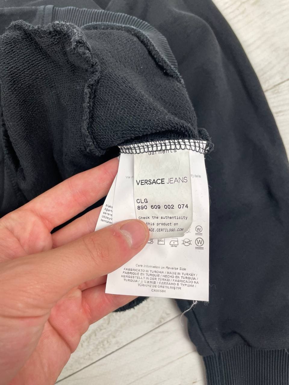 Versace × Versace Jeans Couture Vintage Versace Jeans Zip Hoodie Big Logo Pullover Luxury Size US S / EU 44-46 / 1 - 9 Thumbnail
