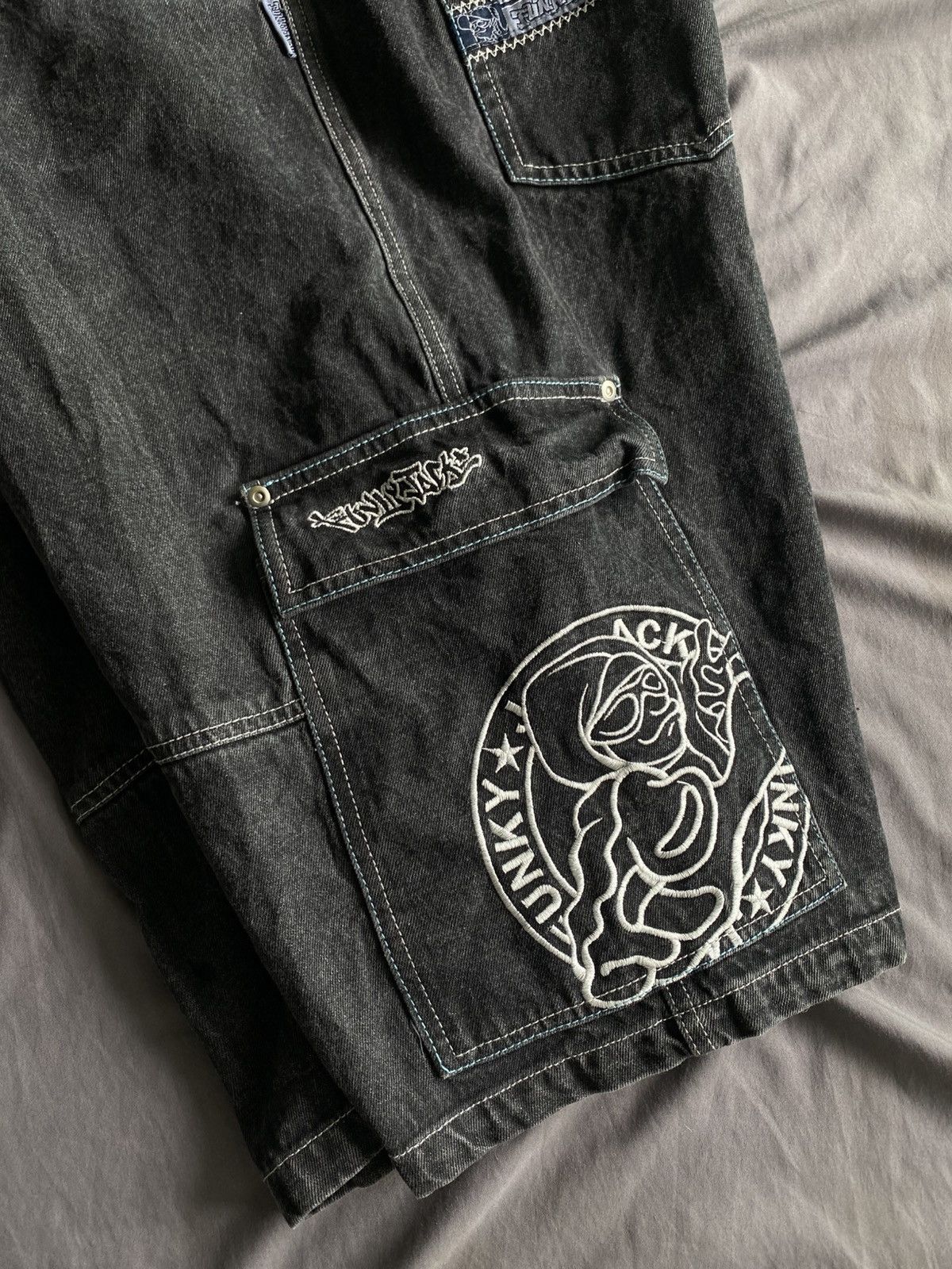 Vintage Y2K Funky Jack Jorts Pants Cargo Size US 38 / EU 54 - 4 Thumbnail