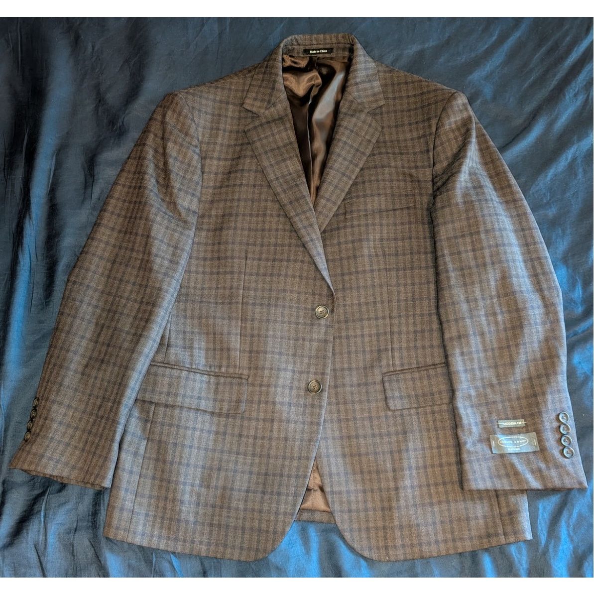 Pronto Uomo Pronto Uomo Platinum Modern Fit Blazer Jacket 42S 2 Button Size 42S - 1 Thumbnail