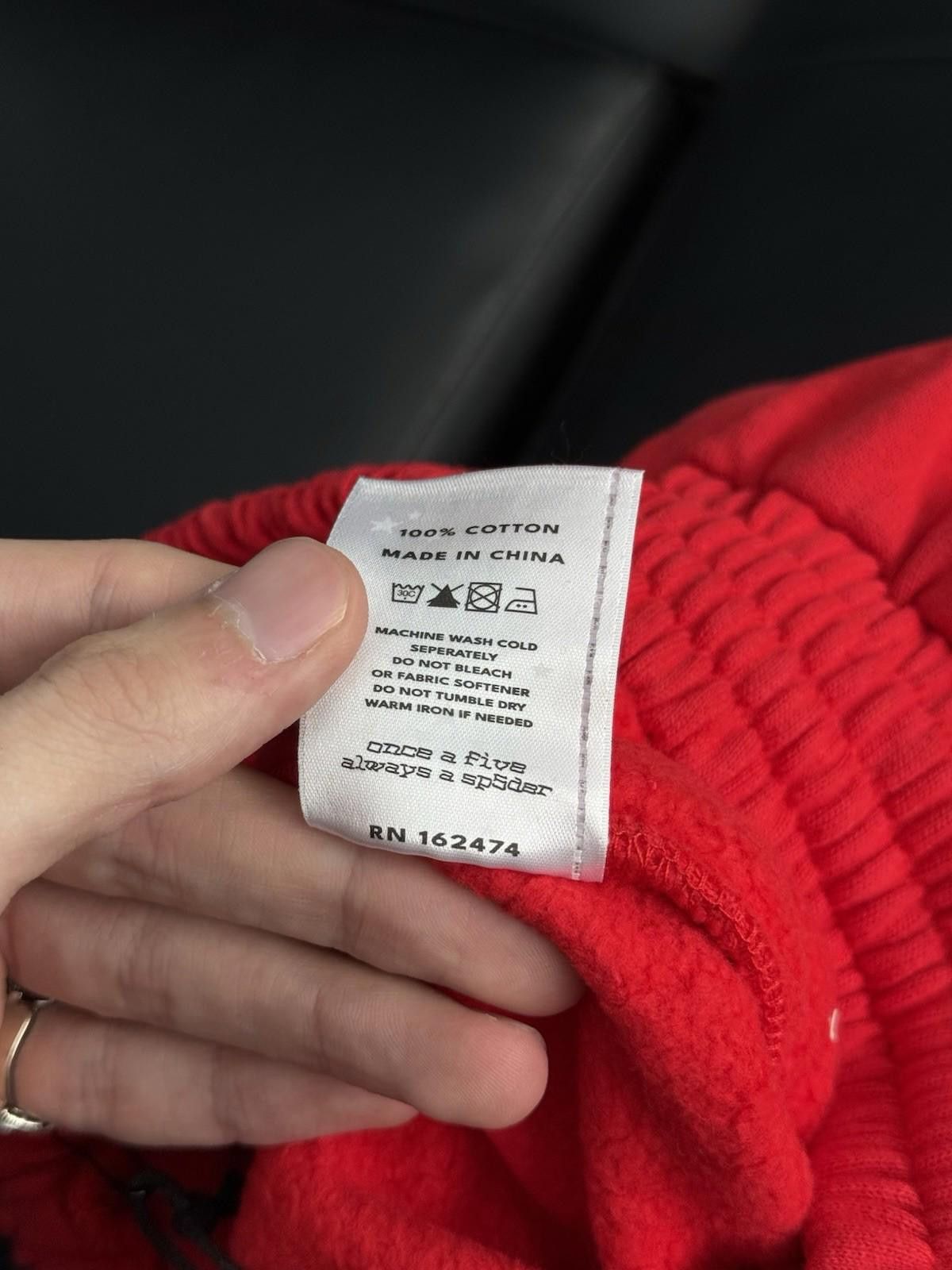 Sp5der Sp5der OG Web V2 Phantom Sweatshort “Red” New Studded (XS) Size US 28 / EU 44 - 9 Thumbnail