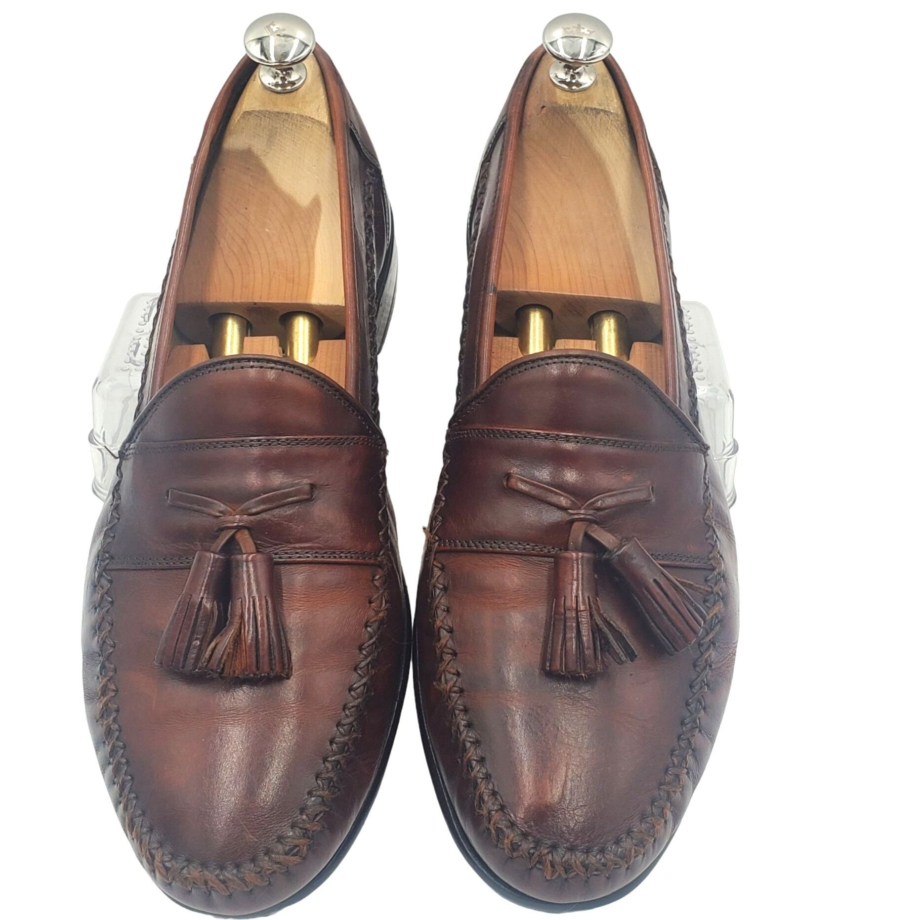 Sandro Moscoloni Sandro Moscoloni Olivio Men's size 9 Brown Leather Tassel Lo Size US 9 / EU 42 - 2 Thumbnail