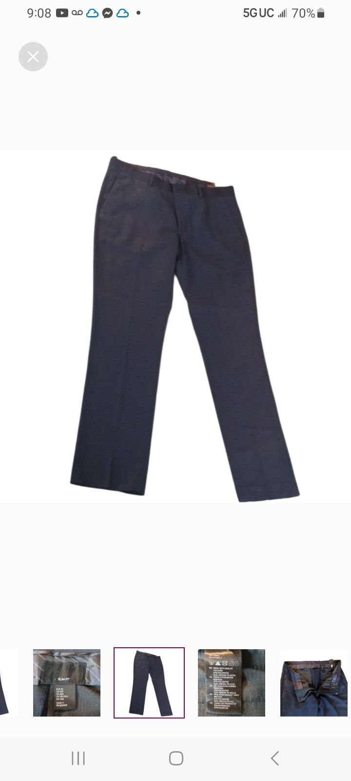 H&M H&M Navy Pants Size US 34 / EU 50 - 6 Thumbnail