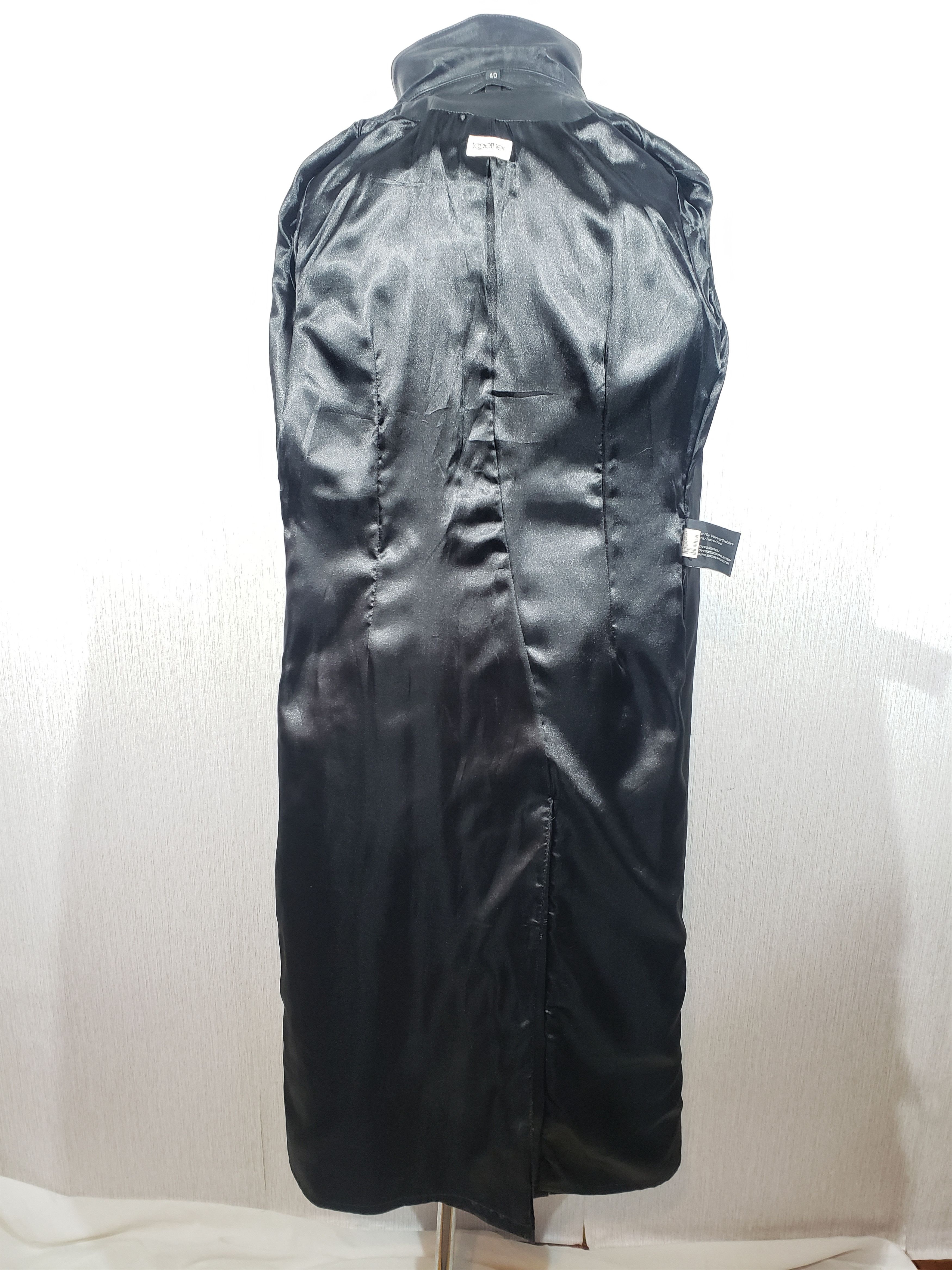Other Stylish women's long leather jacket. Size L / US 10 / IT 46 - 7 Thumbnail