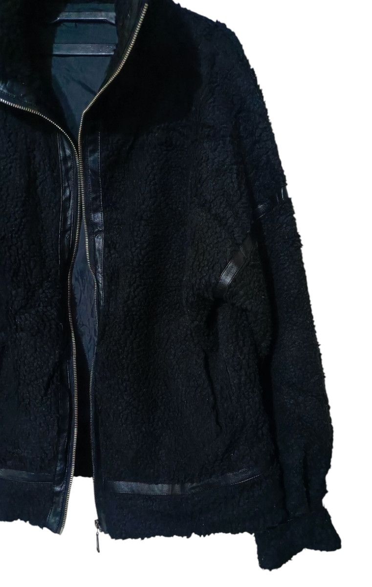 14th Addiction Emoda🇯🇵 High collar Fleece Zippers Jacket leather Lining Size US L / EU 52-54 / 3 - 4 Thumbnail