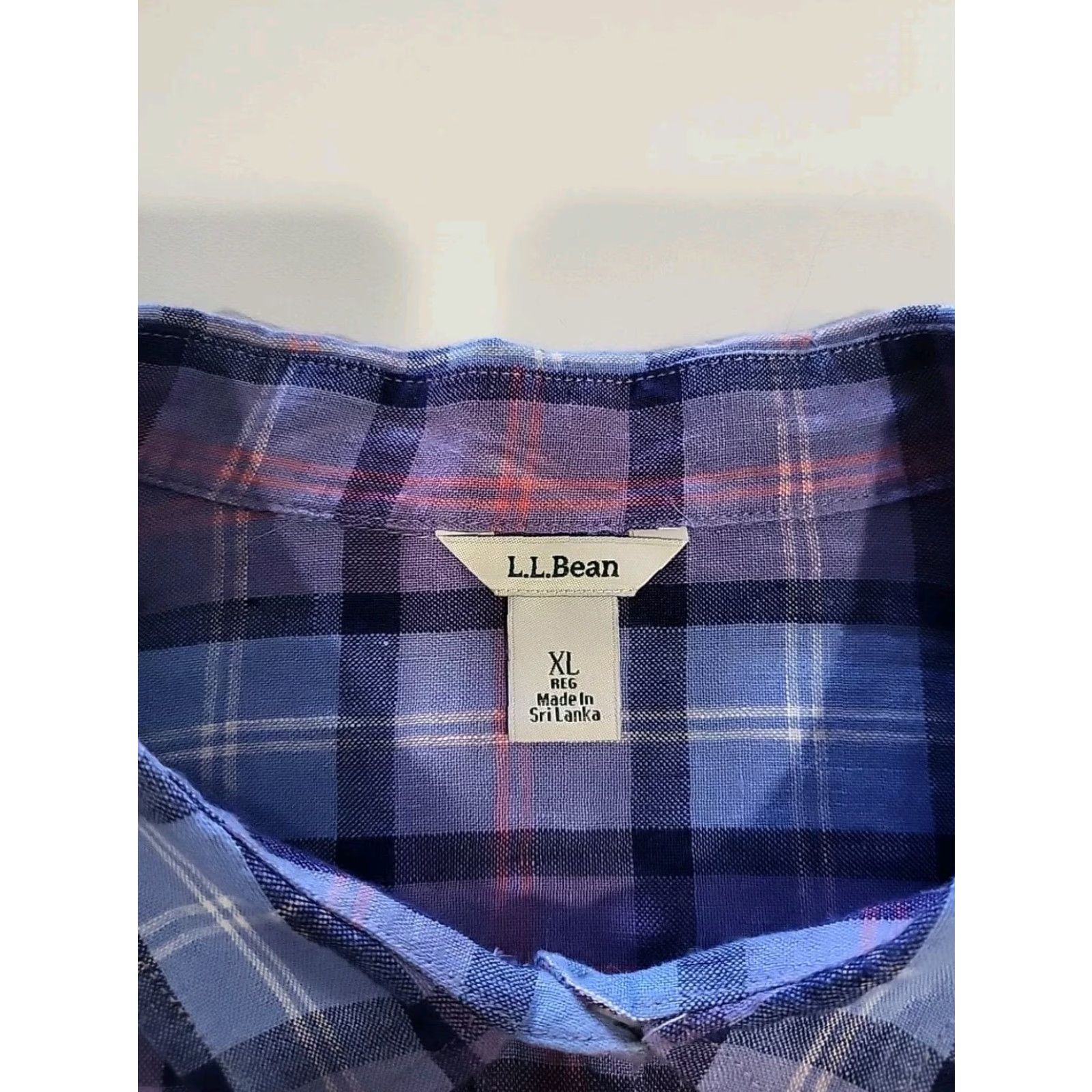 Vintage L.L. Bean XL Purple Blue Plaid Long Sleeve Button-Up Linen Shirt User: L. L. Bean XL Purple Blue Plaid Long Sleeve Button-Up Linen Shirt Size US XL / EU 56 / 4 - 4 Thumbnail