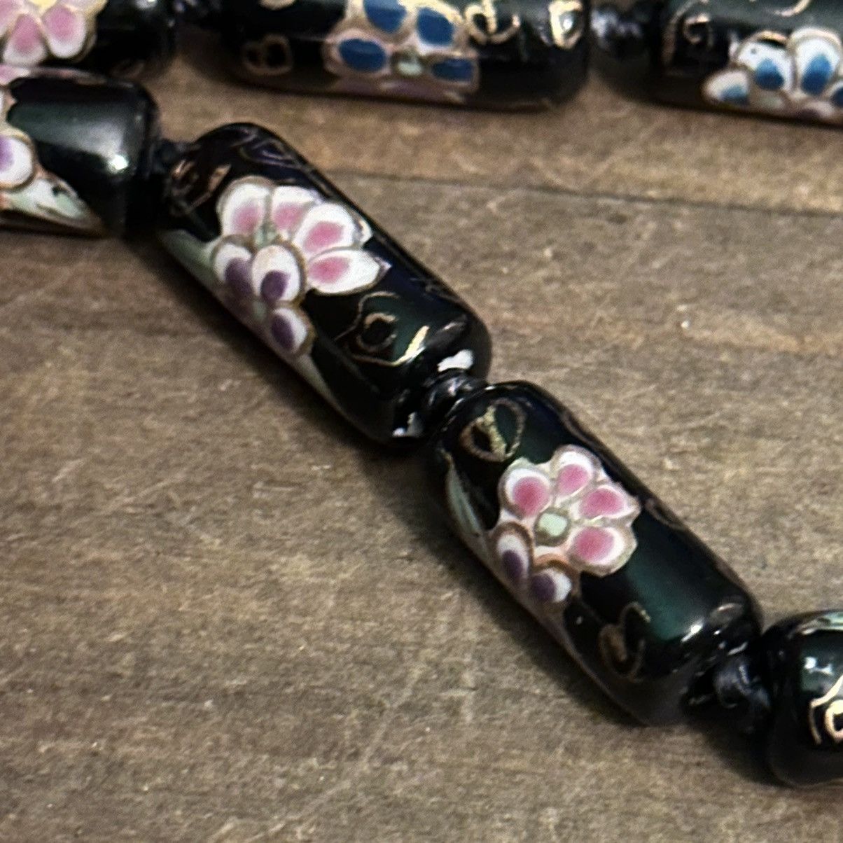 Vintage Vintage long cloisonné bead necklace Size ONE SIZE - 2 Thumbnail