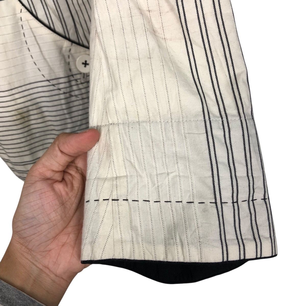 Hiroko Koshino Homme 📌Cropped Biker Jacket Quilted Over Design Hiroko Koshino Size US M / EU 48-50 / 2 - 16 Thumbnail