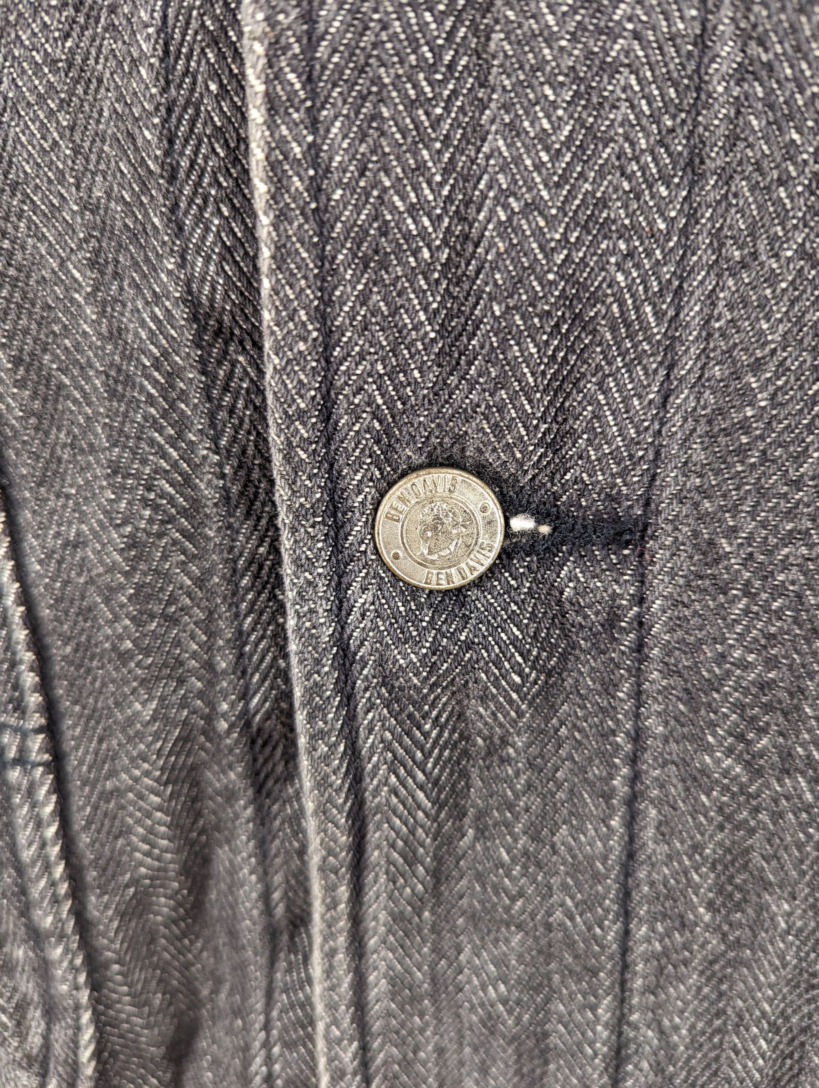 Ben Davis Vintage Ben Davis Distressed Herringbone Chore Jacket Size US L / EU 52-54 / 3 - 9 Thumbnail