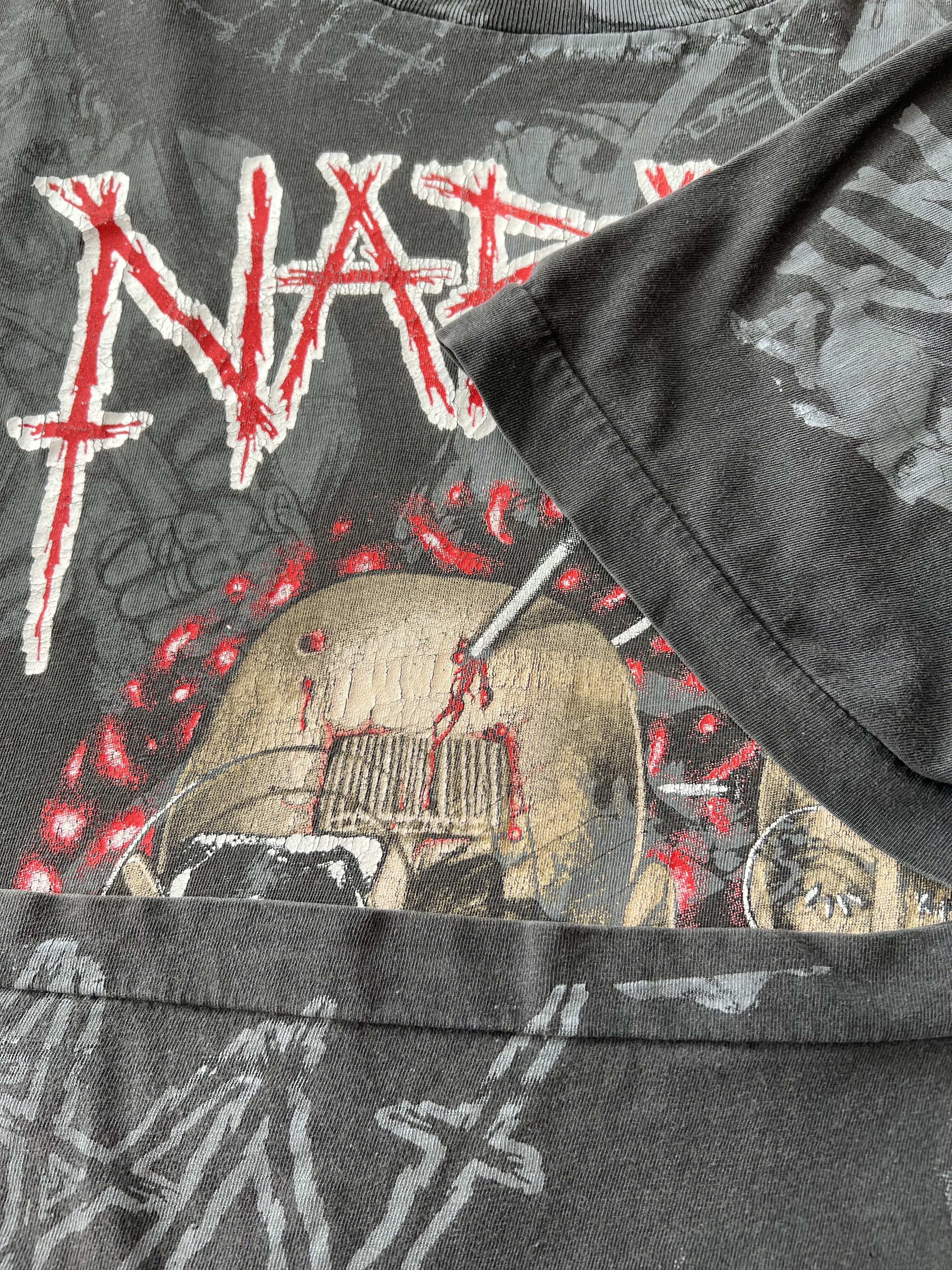 Band Tees Vintage 1994 Napalm Death European Tour AOP T-shirt Size US XL / EU 56 / 4 - 6 Thumbnail