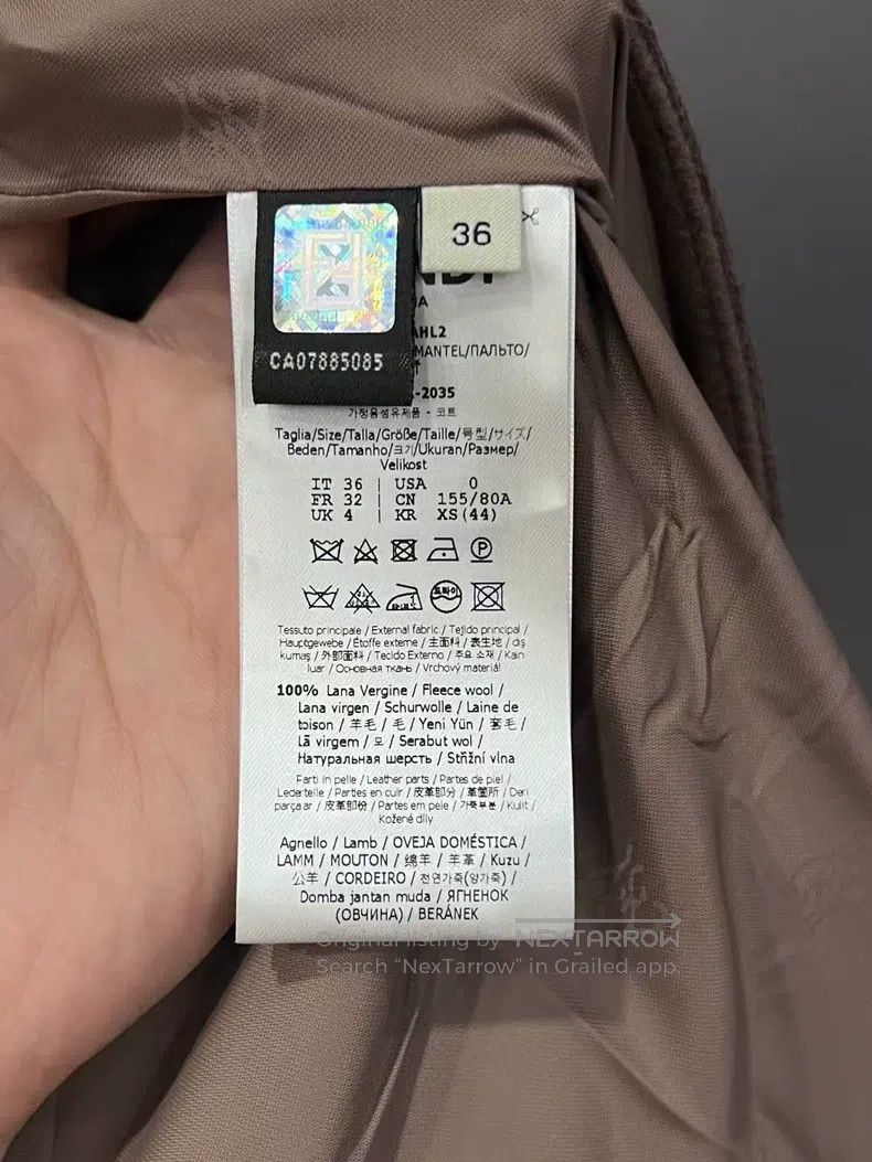 Fendi Fendi Patchwork Fur and Tweed Logo Double Breasted Jacket Size 4XL / US 24-26 - 6 Thumbnail