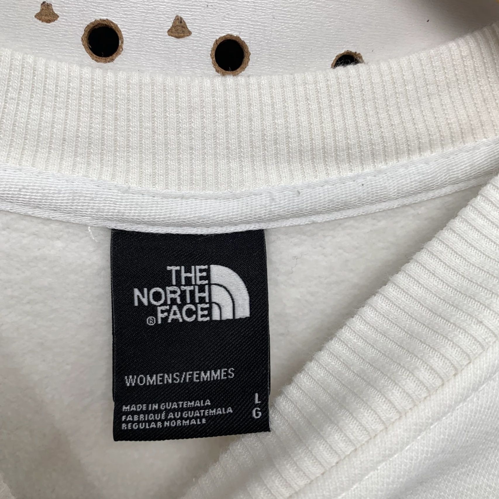 The North Face The North Face Crewneck Womens Large White Fleece Pullover Size L / US 10 / IT 46 - 4 Thumbnail