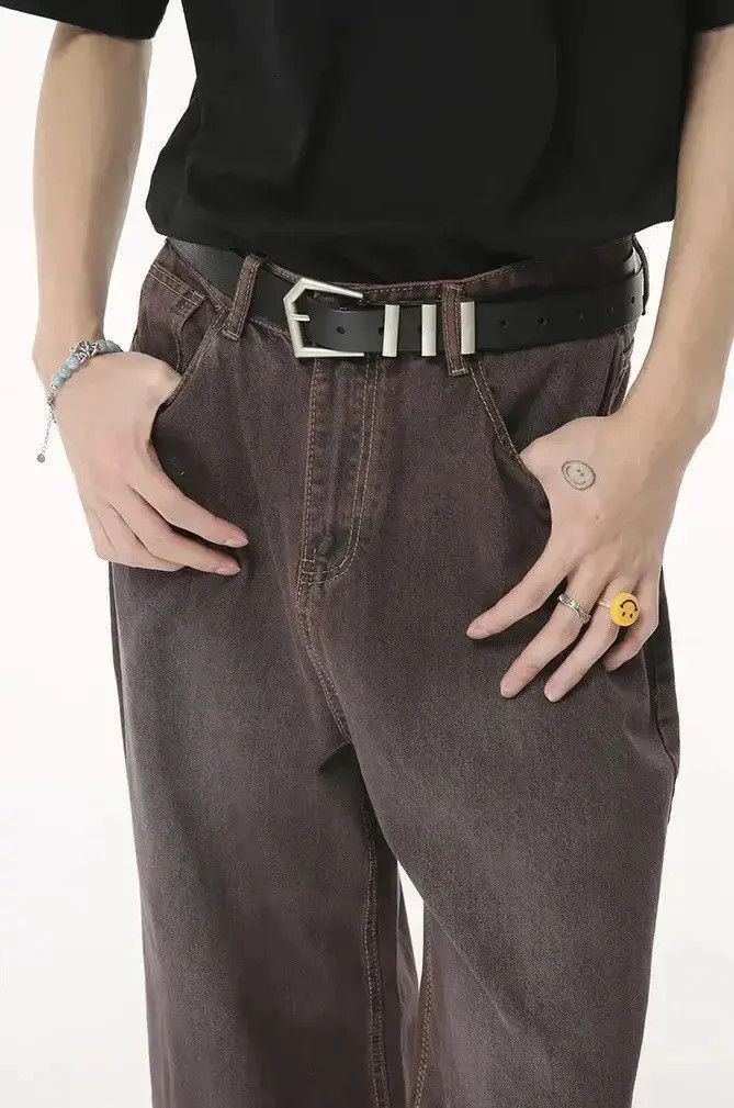 Japanese Brand Vintage Baggy Jeans Straight Pants Street Style Casual Size US 32 / EU 48 - 4 Thumbnail