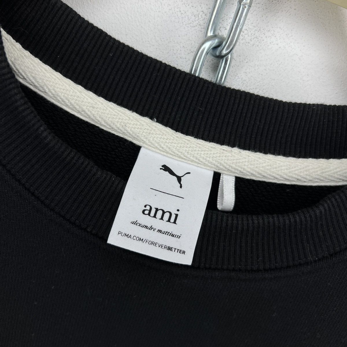 AMI Puma x AMI Black Crewneck Sweatshirt Size S Mens Size US S / EU 44-46 / 1 - 6 Thumbnail