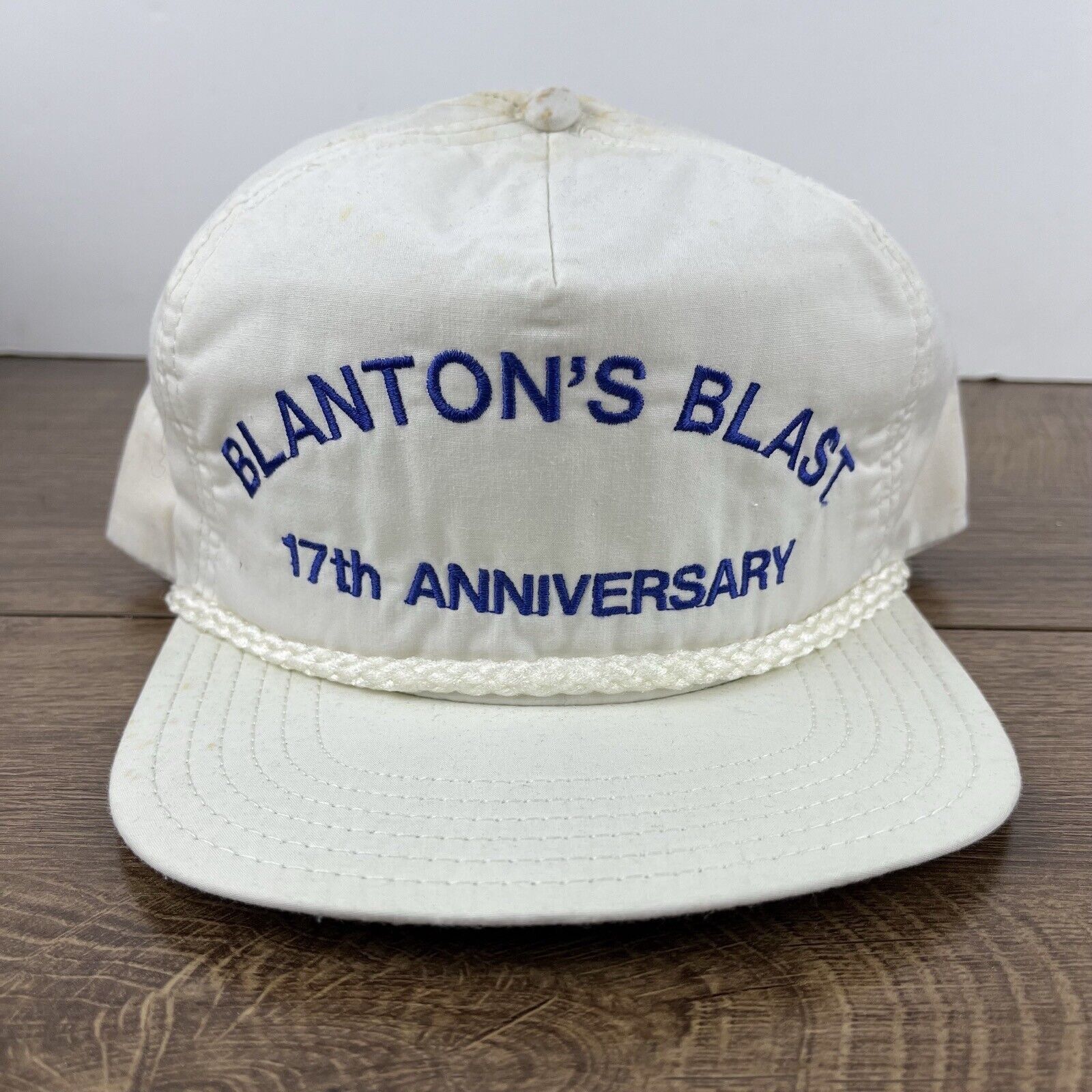 Other Blantons Blast Hat 17th Anniversary Hat White Hat Adjustable Size ONE SIZE - 4 Thumbnail