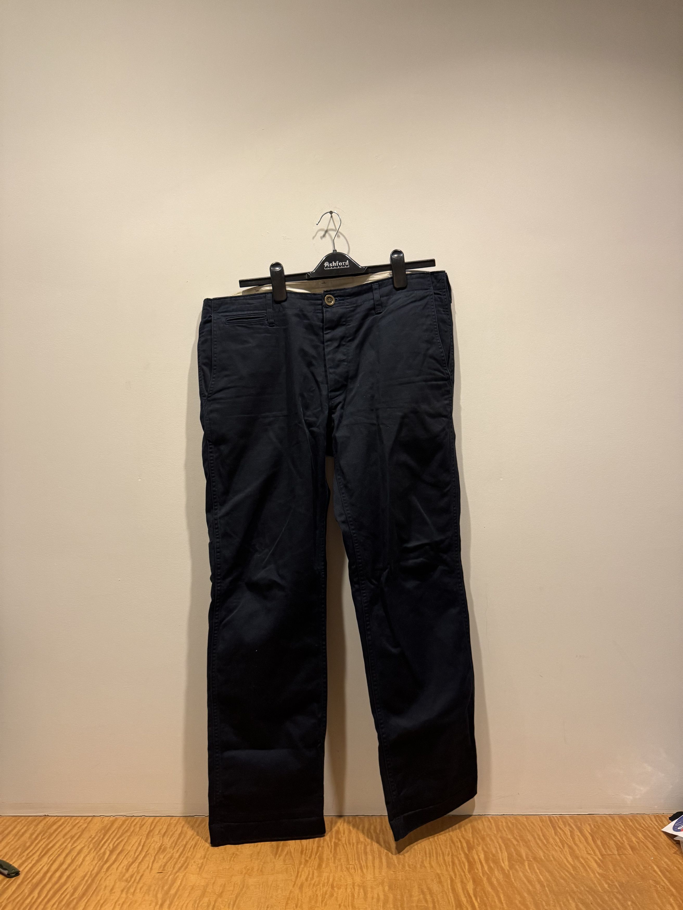 Visvim Navy Highwater Chino Size US 35 - 2 Thumbnail