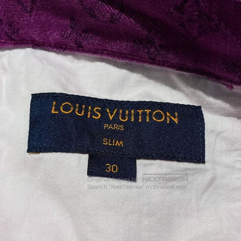 Louis Vuitton Louis Vuitton Full logo purple jeans Size US 30 / EU 46 - 5 Thumbnail