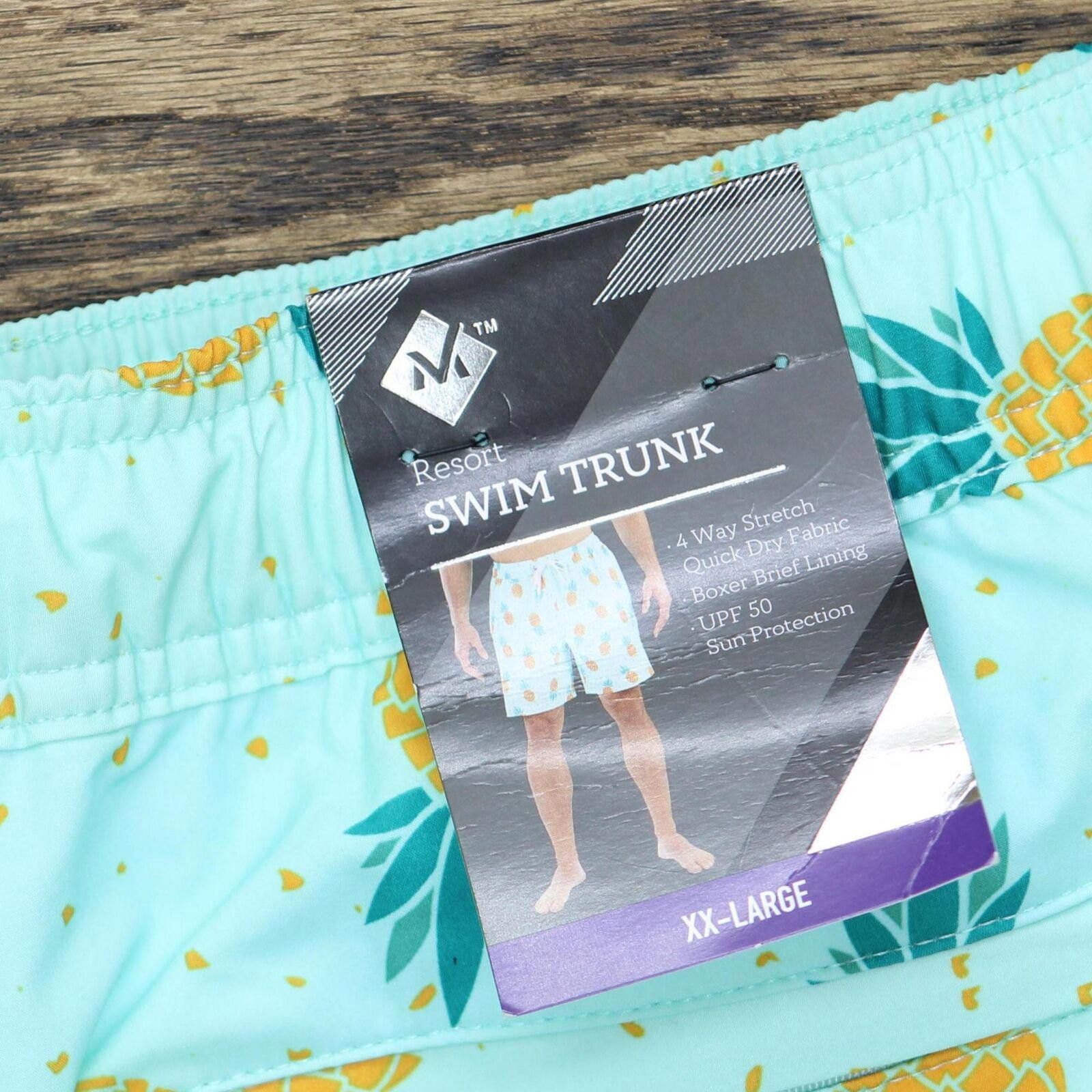 Other NWT Member´s Mark DSAE22221011 2XL Aqua Blue Pineapple Size US 40 / EU 56 - 3 Thumbnail