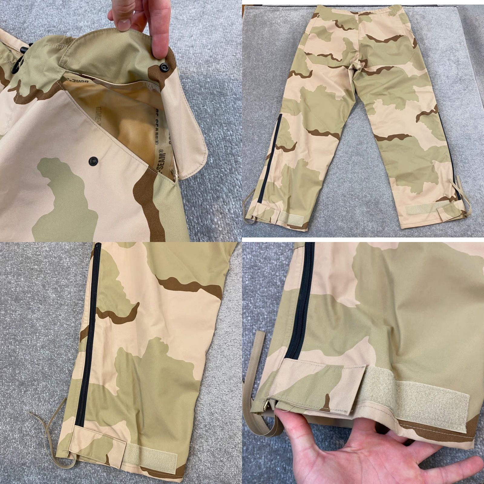 Vintage VINTAGE Gore-Seam Military Army Camo Pants Men Large Long Waterproof Breathable 90s Cargo Trousers Size US 33 - 8 Thumbnail