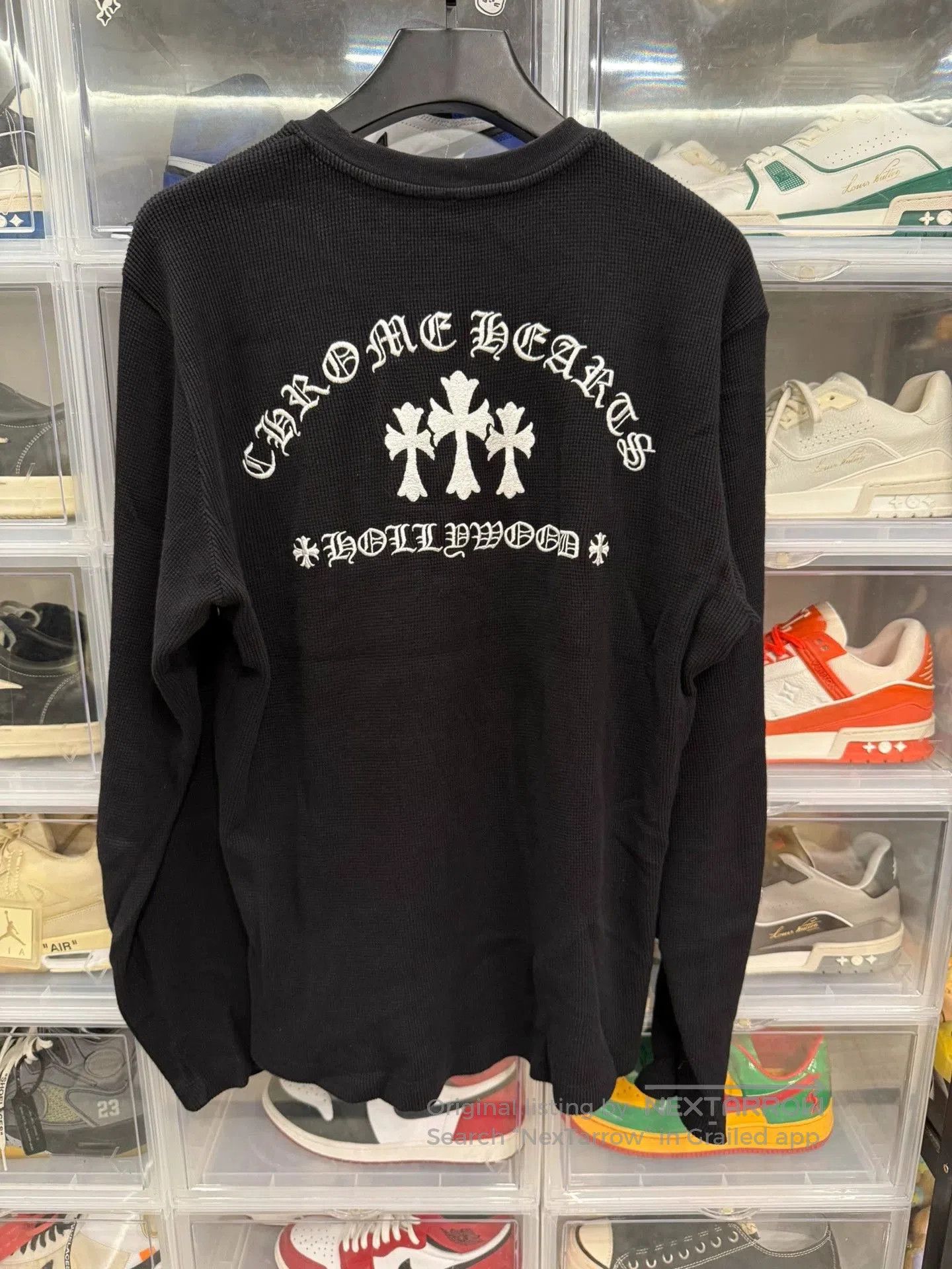 Chrome Hearts chrome hearts black long sleeve henley shirt. Size US L / EU 52-54 / 3 - 1 Thumbnail