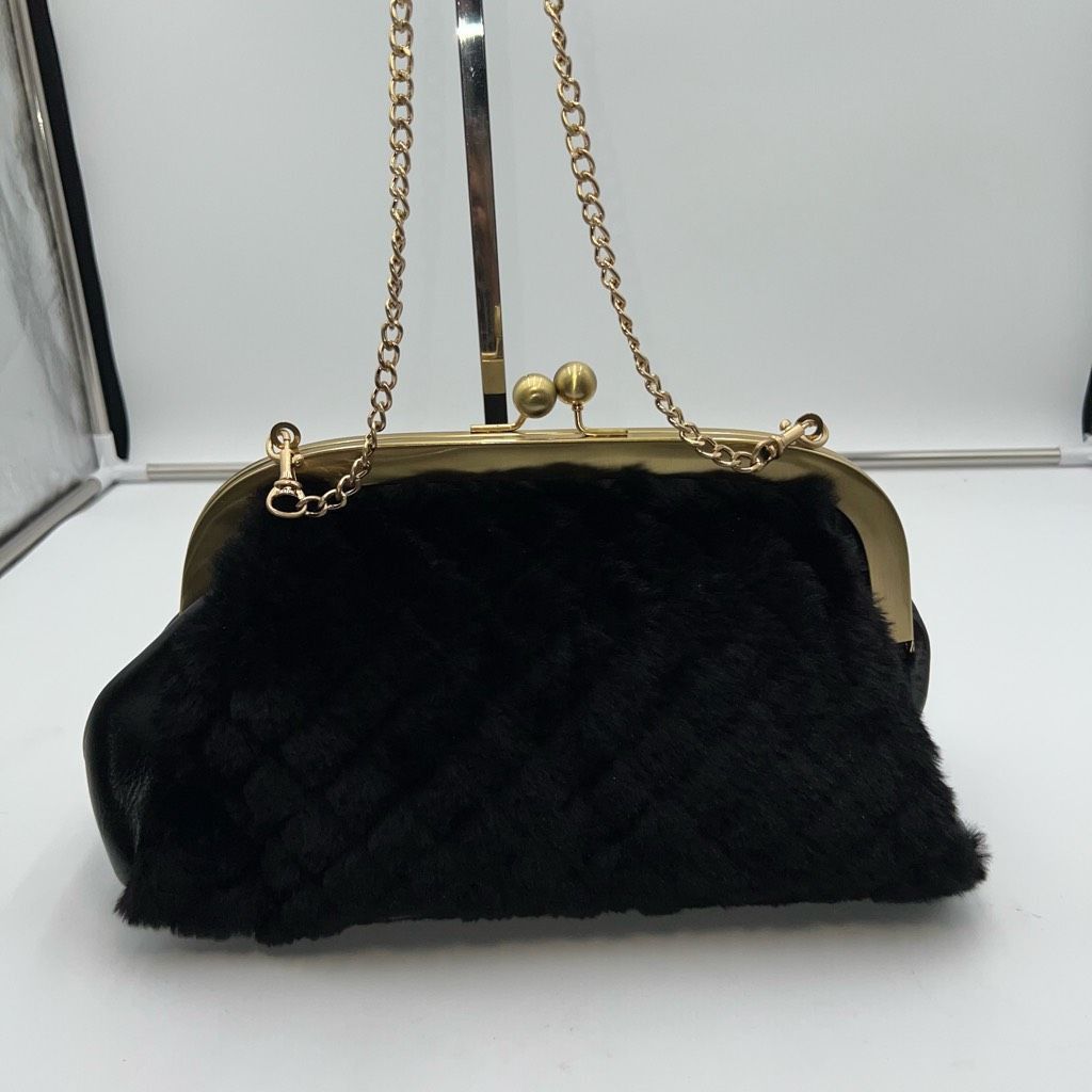 Other Patricia Nash Gisele Frame Bag in Black Quilted Faux Fur and Size ONE SIZE - 3 Thumbnail