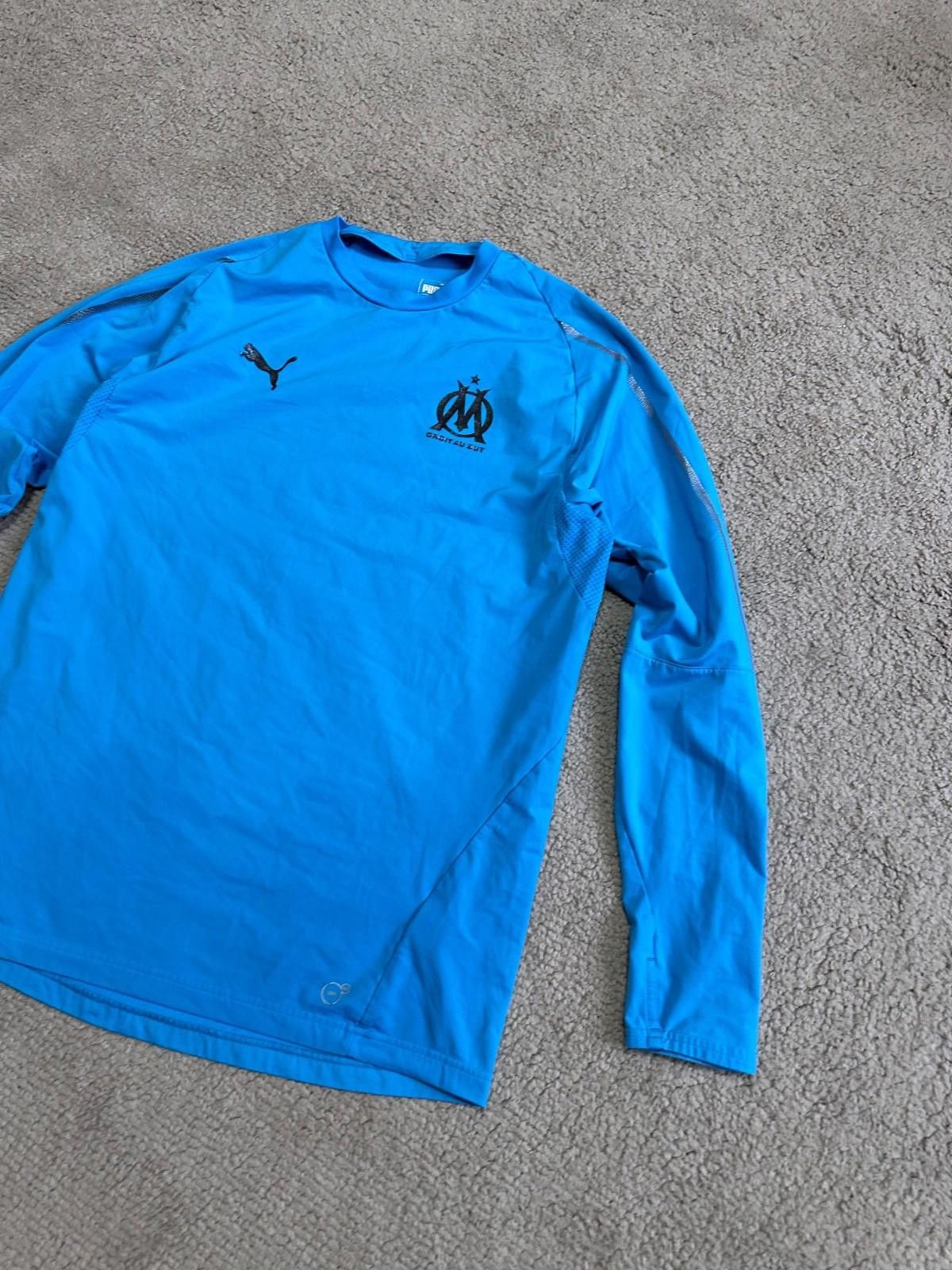 Puma 2018-19 Olympique Marseille Football Soccer Training Shirt Size US L / EU 52-54 / 3 - 4 Thumbnail