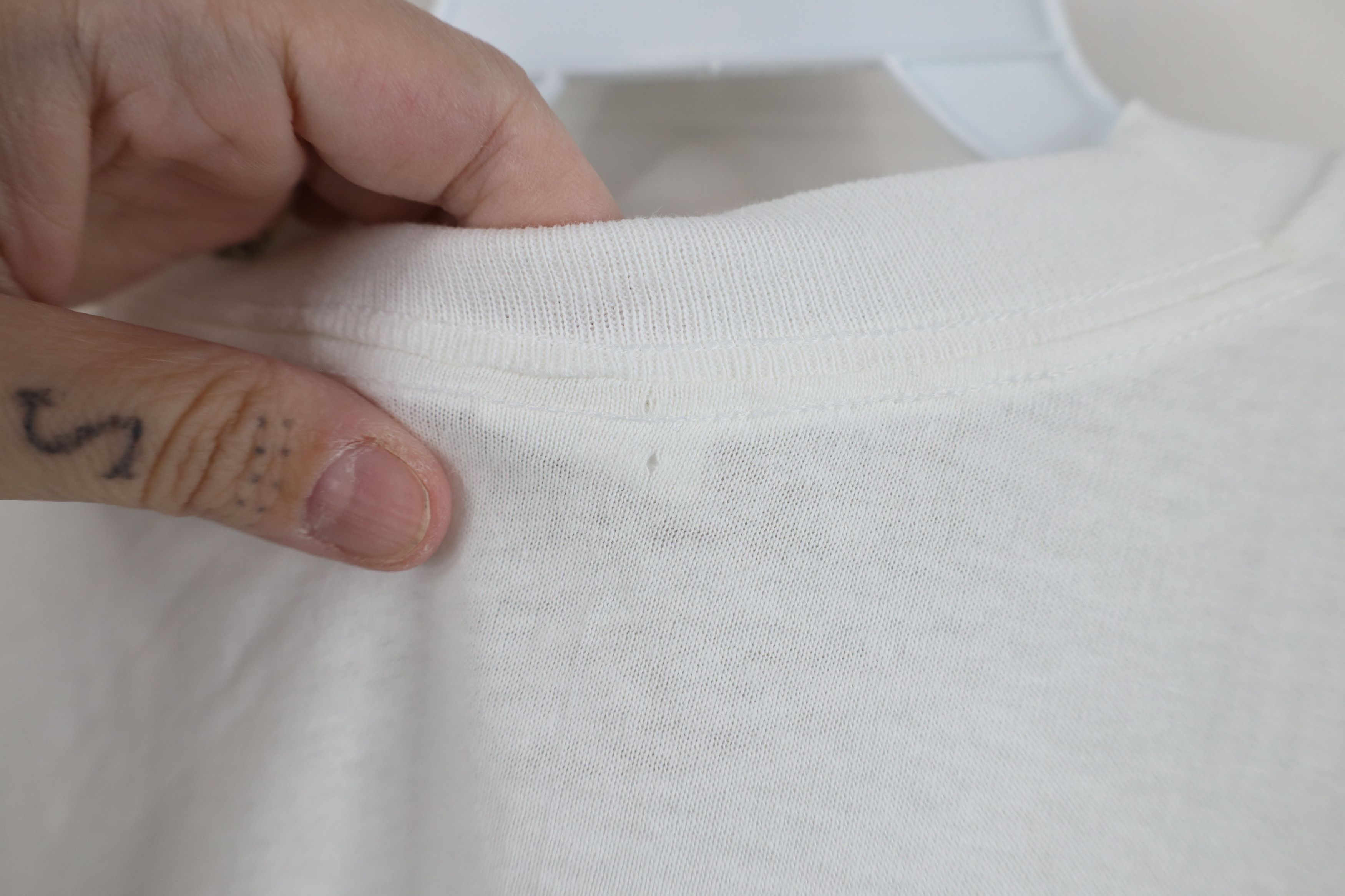 Vintage Vintage 90s Streetwear Cotton Short Sleeve T-Shirt White USA Size US XL / EU 56 / 4 - 7 Thumbnail