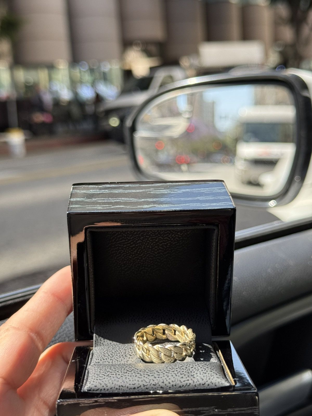 Cuban Link Ring 10K Gold 7mm